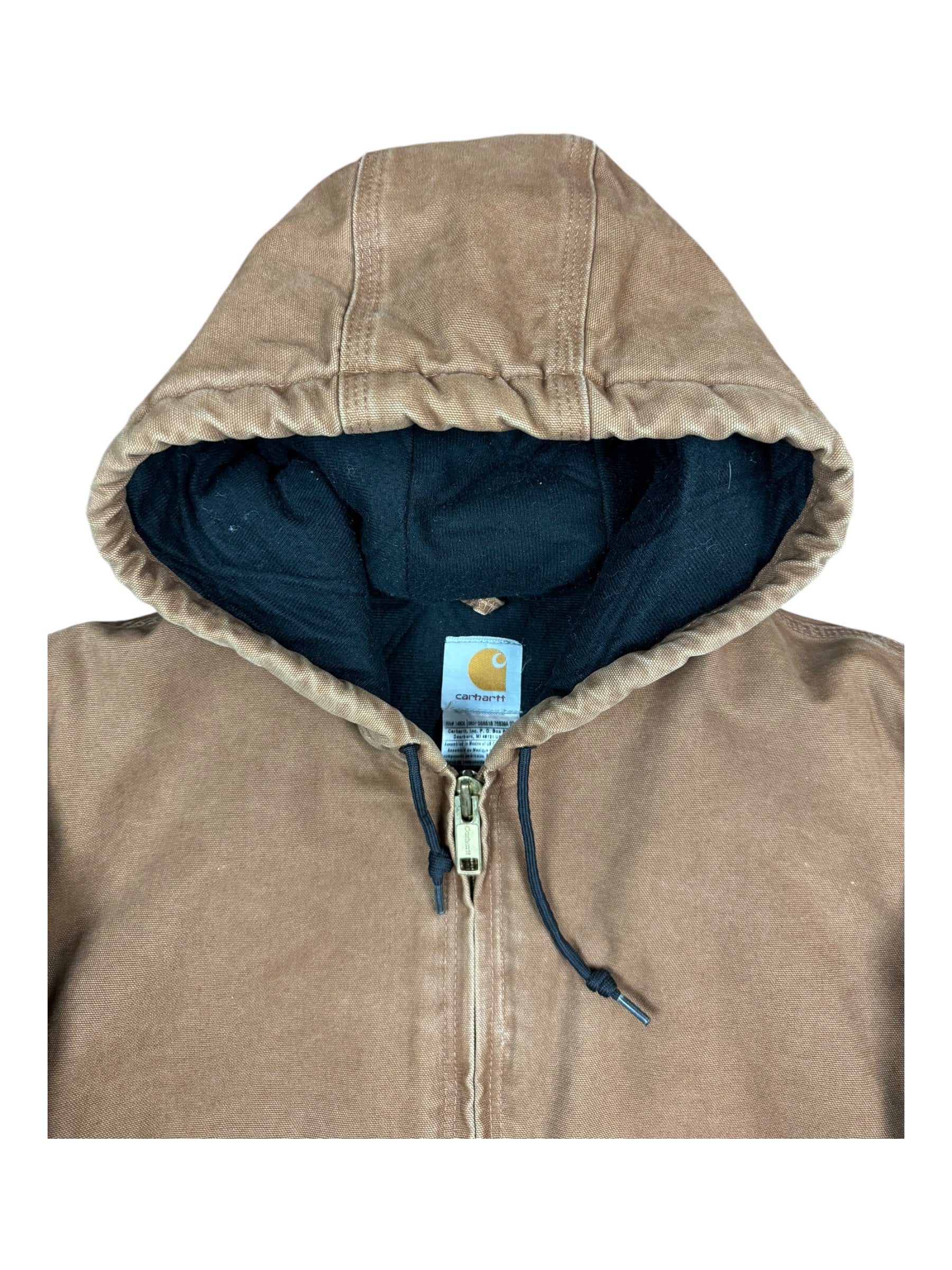 Carhartt 90s Tan Hooded Jacket Size Large