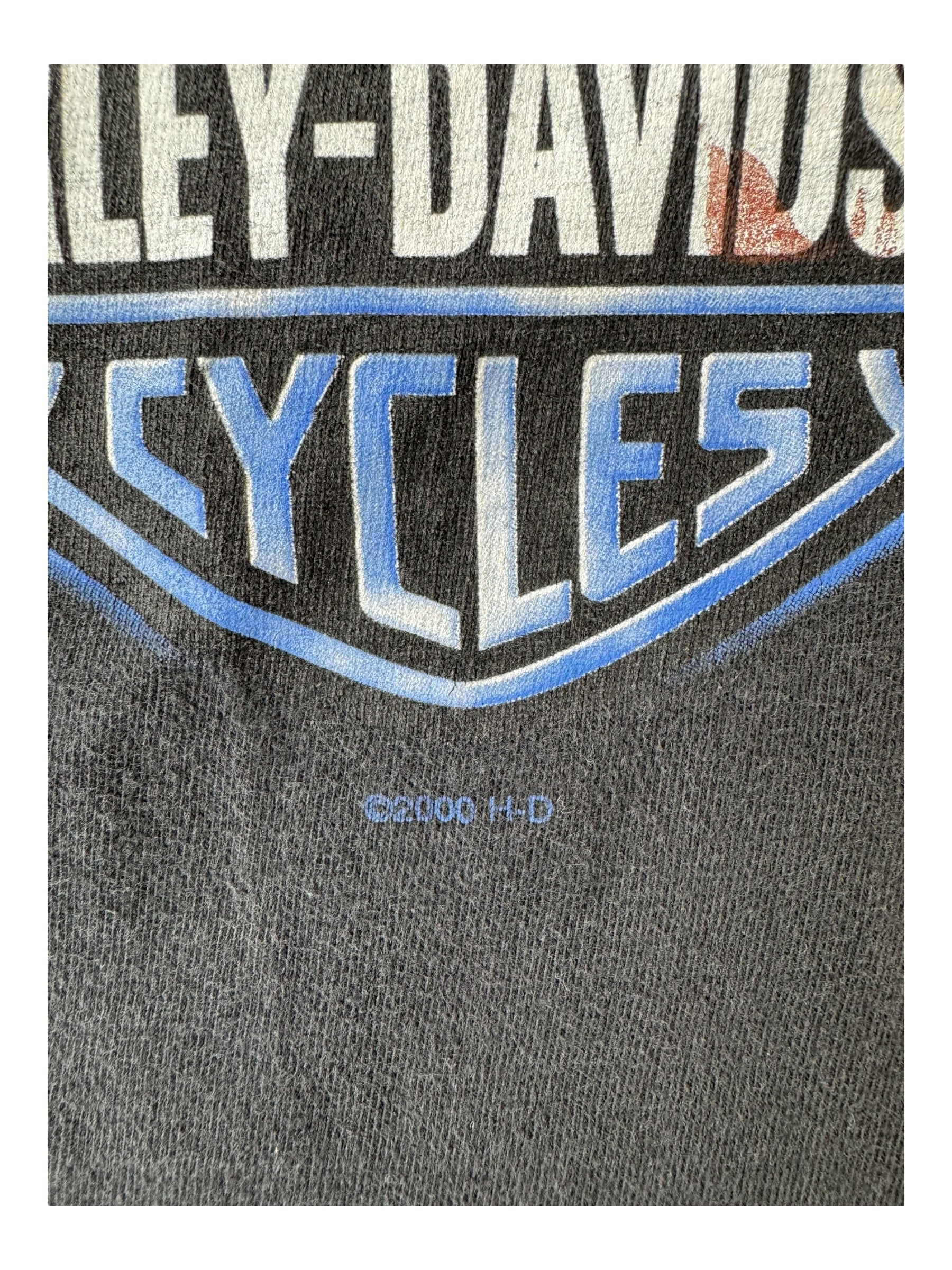 Harley Davidson 90s Black Lightning Eagles Size XL