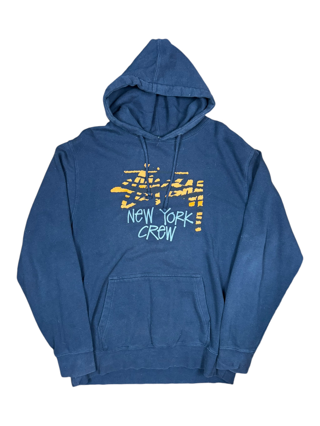 Stussy 00s Navy New York Crew Tiger Logo Size XL