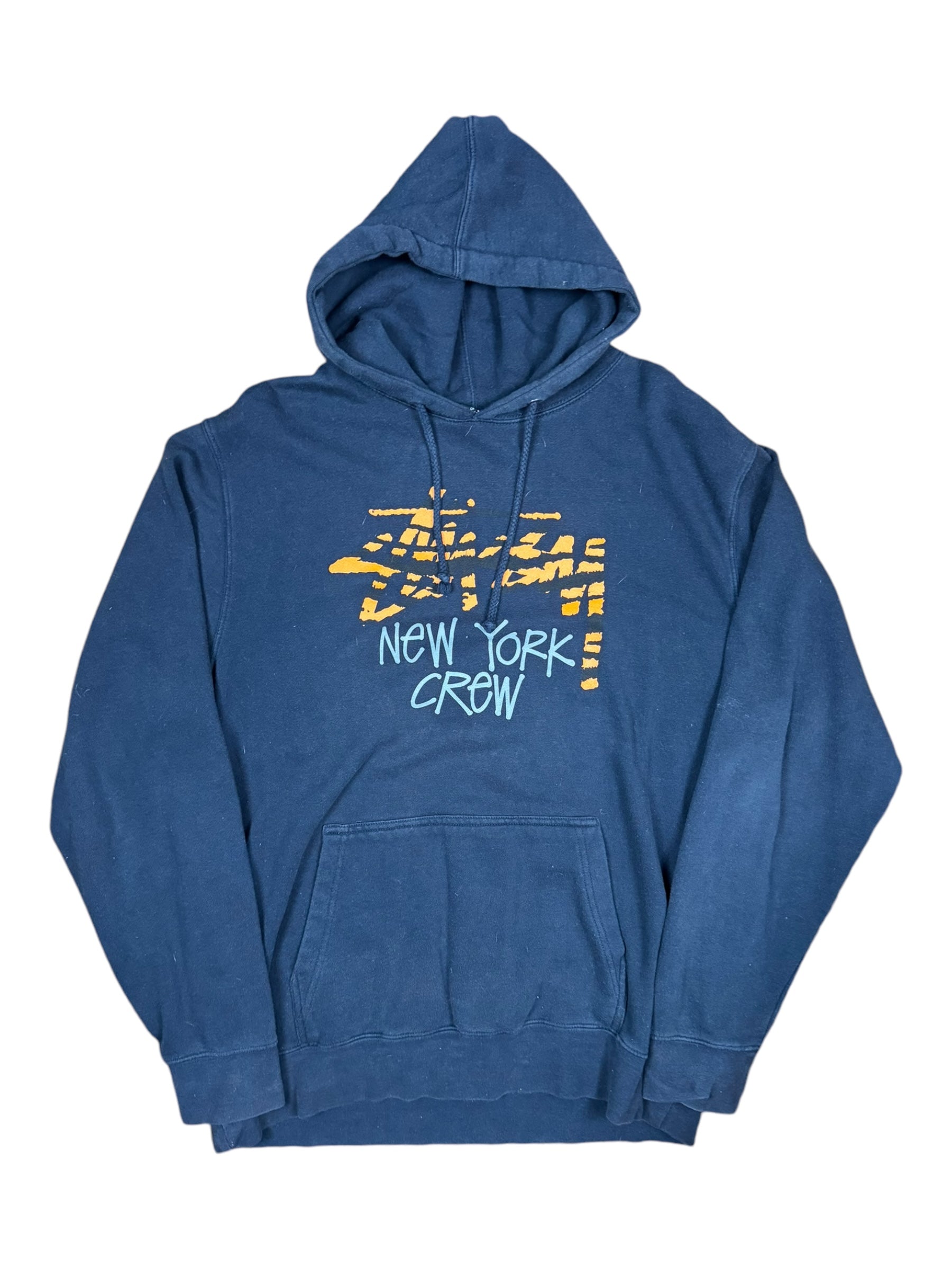 Stussy 00s Navy New York Crew Tiger Logo Size XL