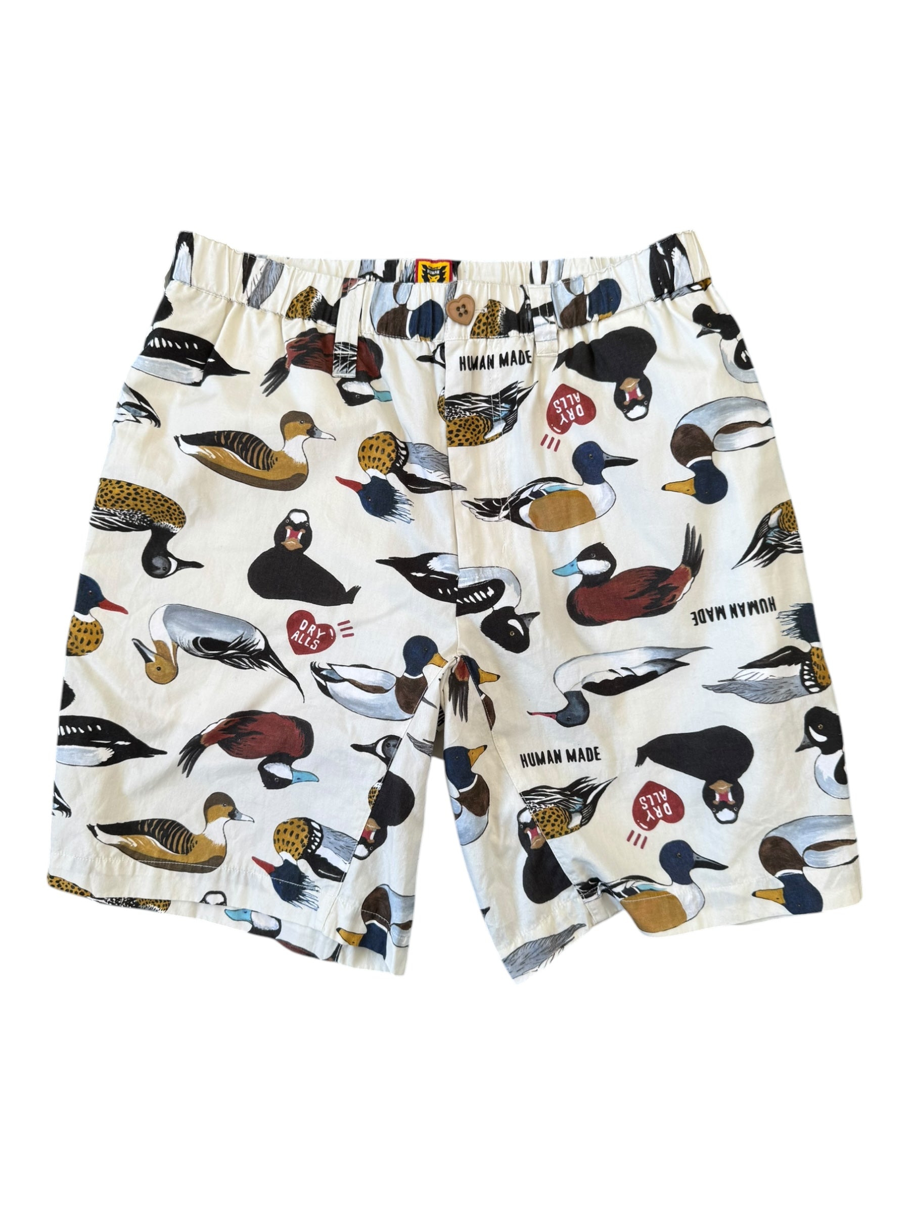 Human Made Duck All Over Print Shorts Size Medium