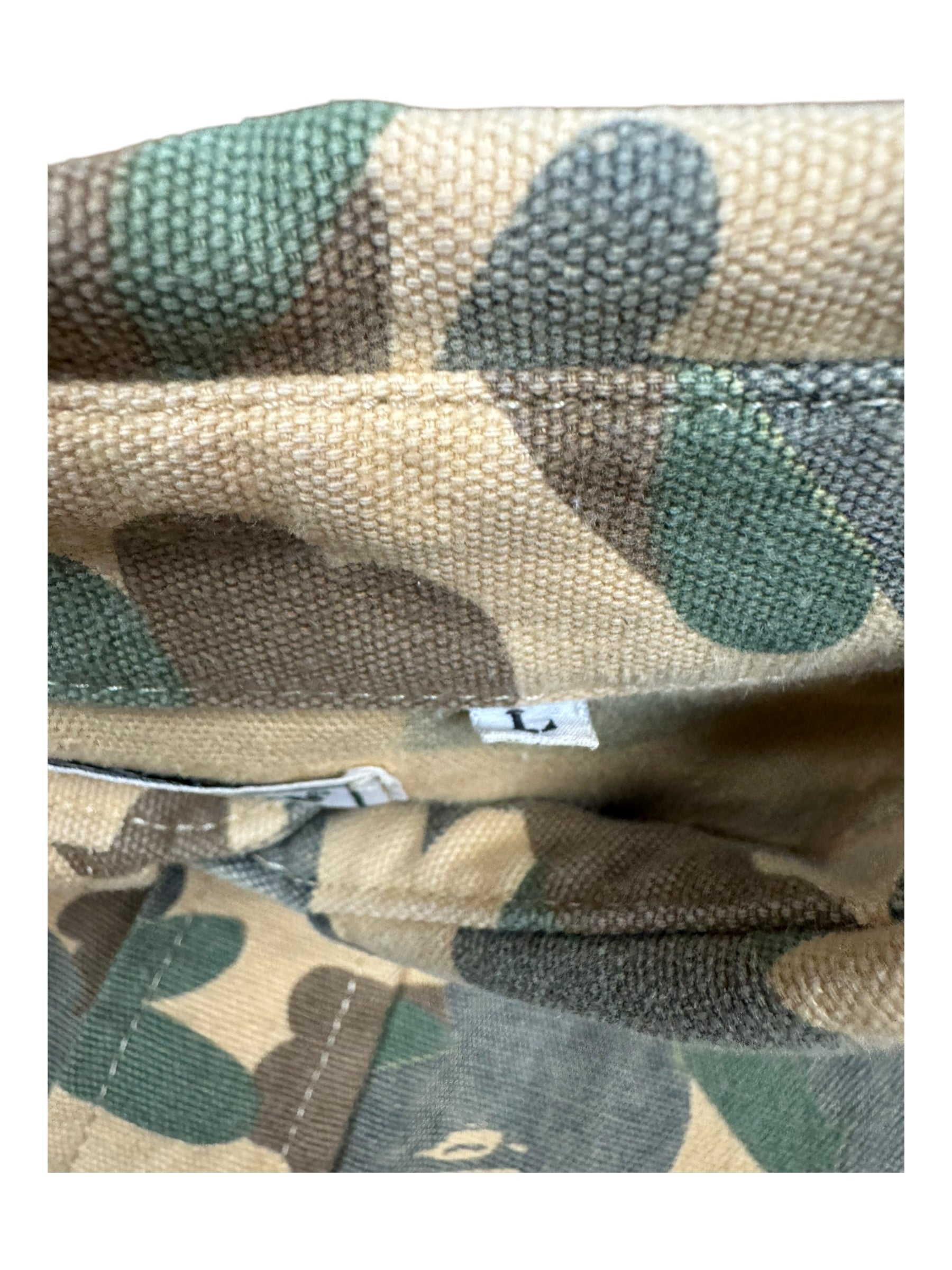 A Bathing Ape 90s Duck Camo Button Up Size Large