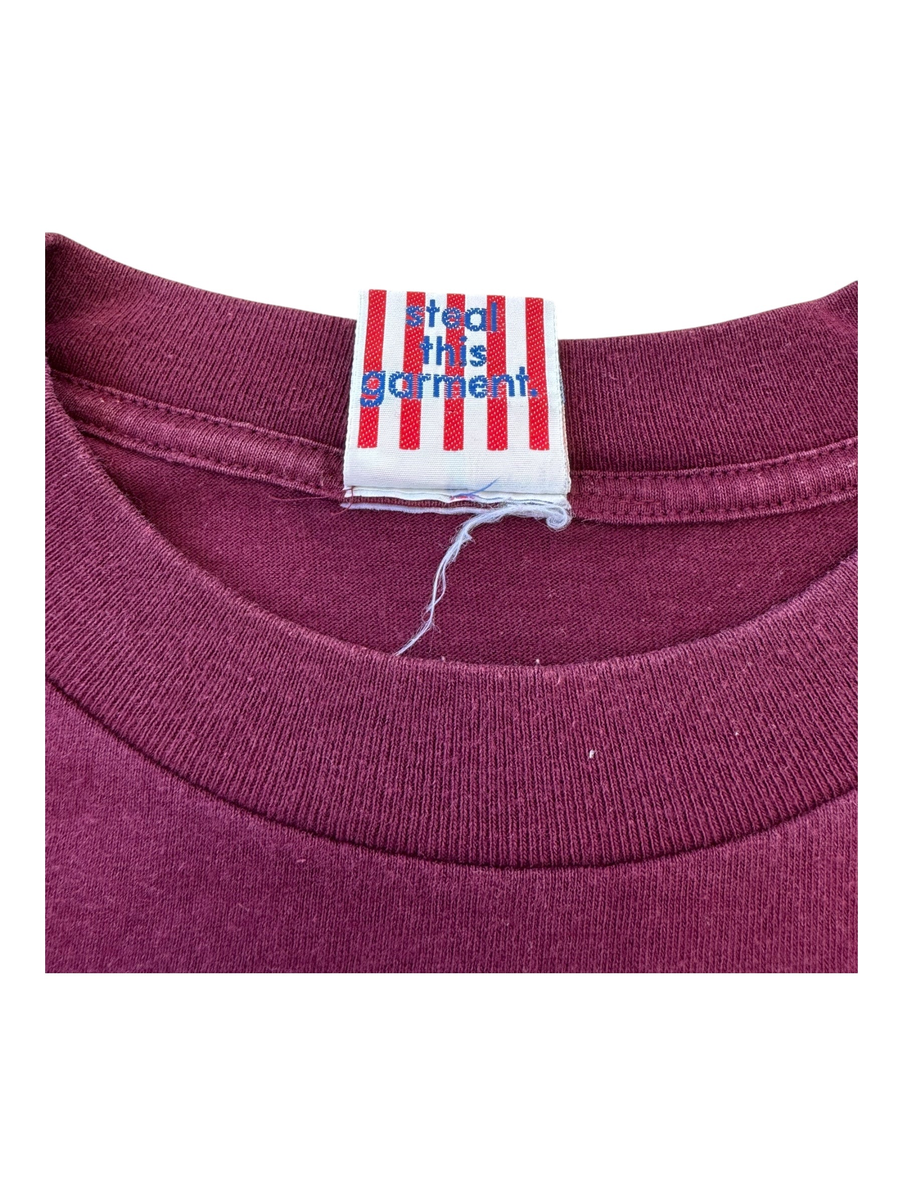 Fuct 90s Burgundy Spray Paint Trains Size XL