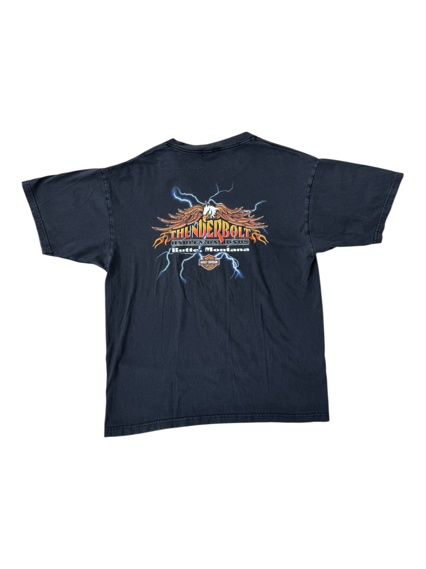 Harley Davidson 90s Black Lightning Eagles Size XL