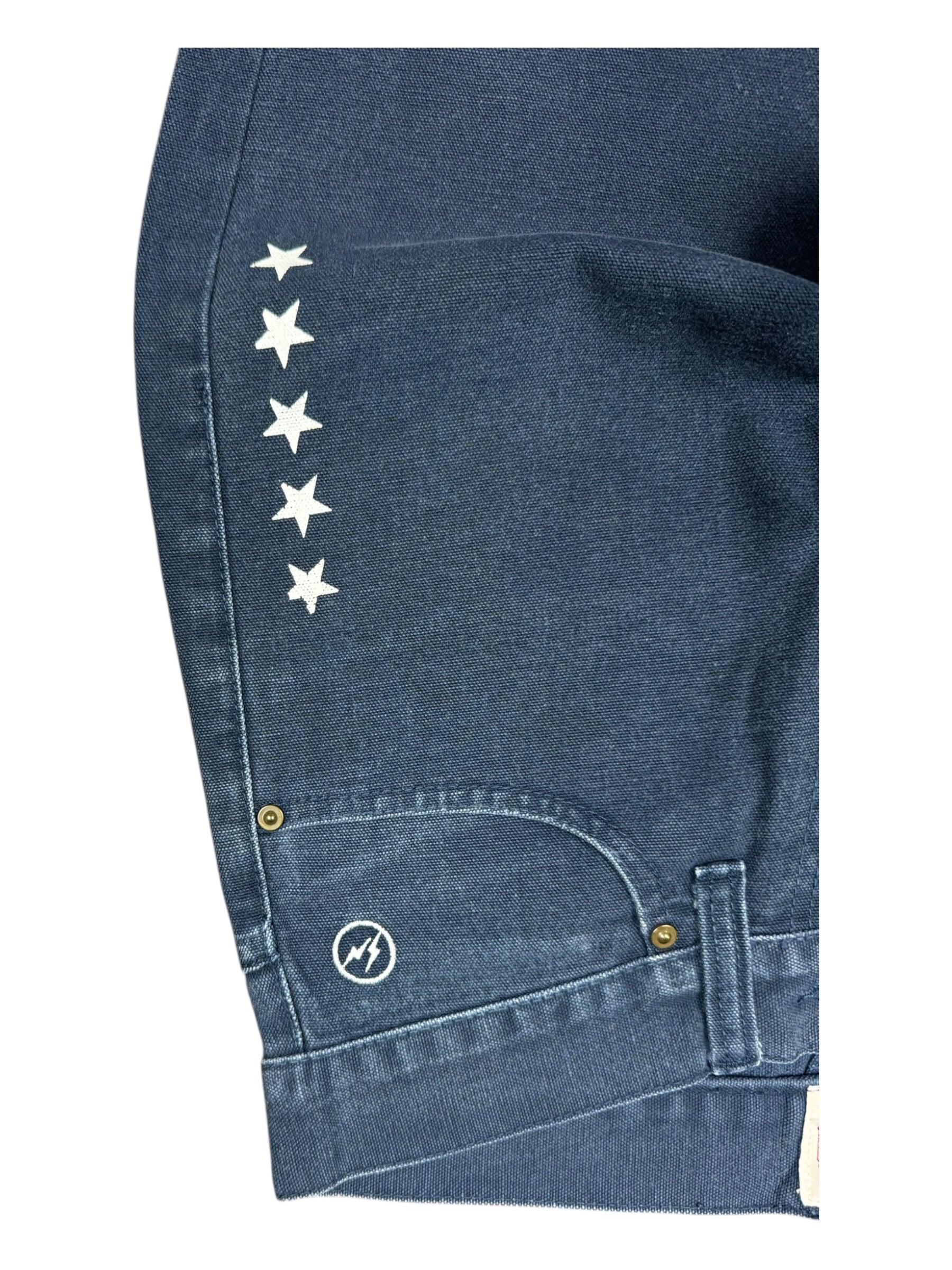 Carhartt x Uniform Expirement x Fragment Design Star Embroidered Black Jeans Size 28