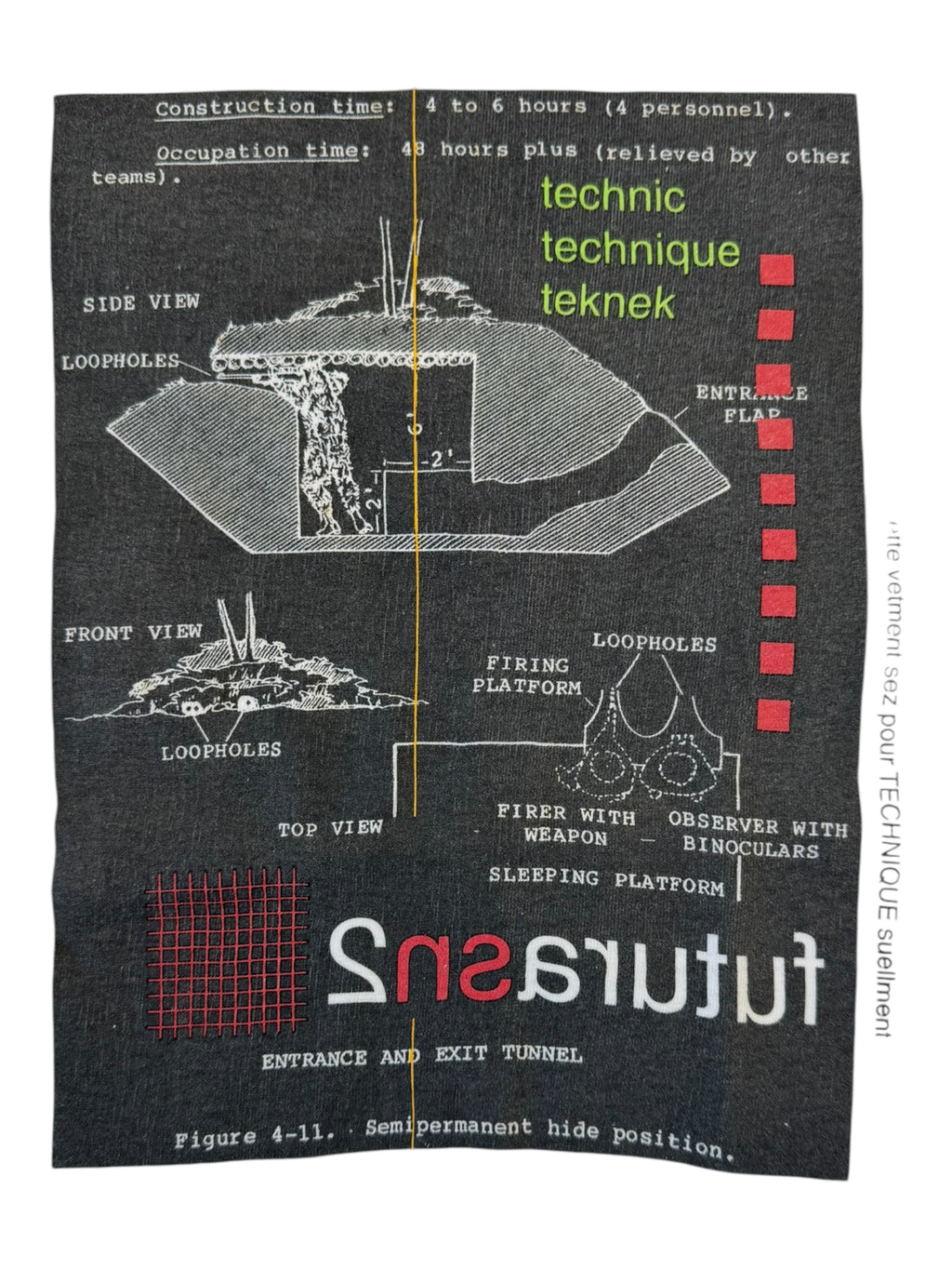 Bape 90s Futura Technic Graphic Hanes Beefy Size Large