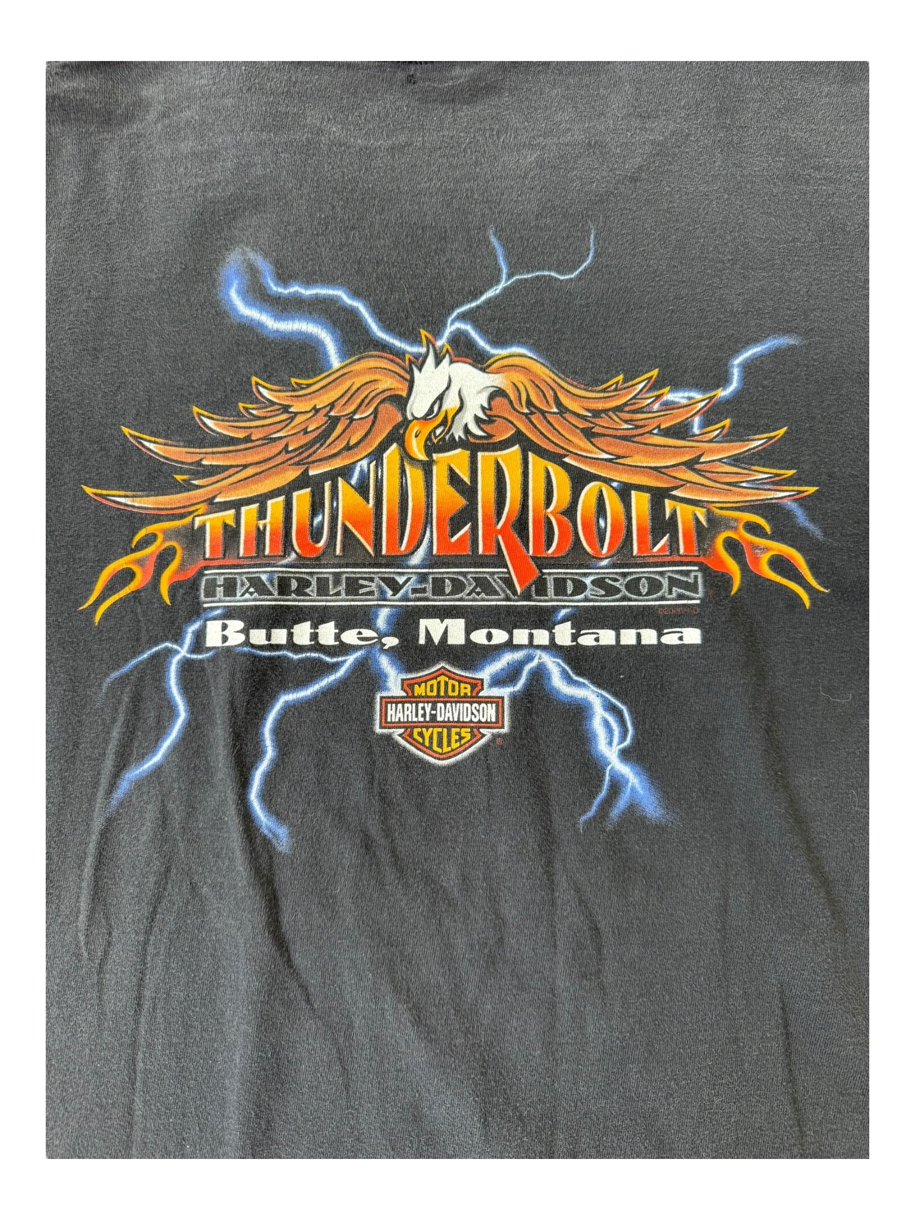 Harley Davidson 90s Black Lightning Eagles Size XL
