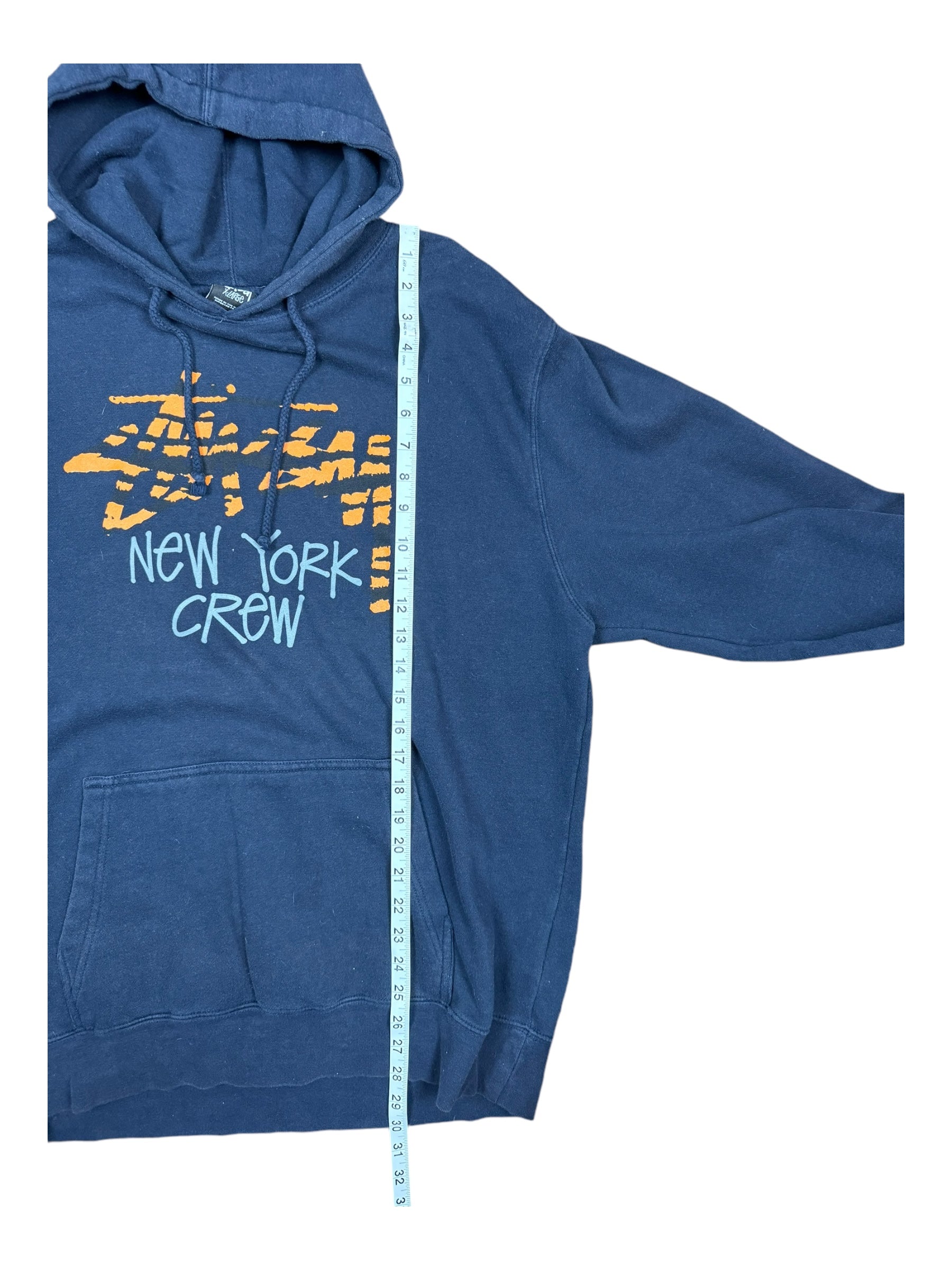 Stussy 00s Navy New York Crew Tiger Logo Size XL