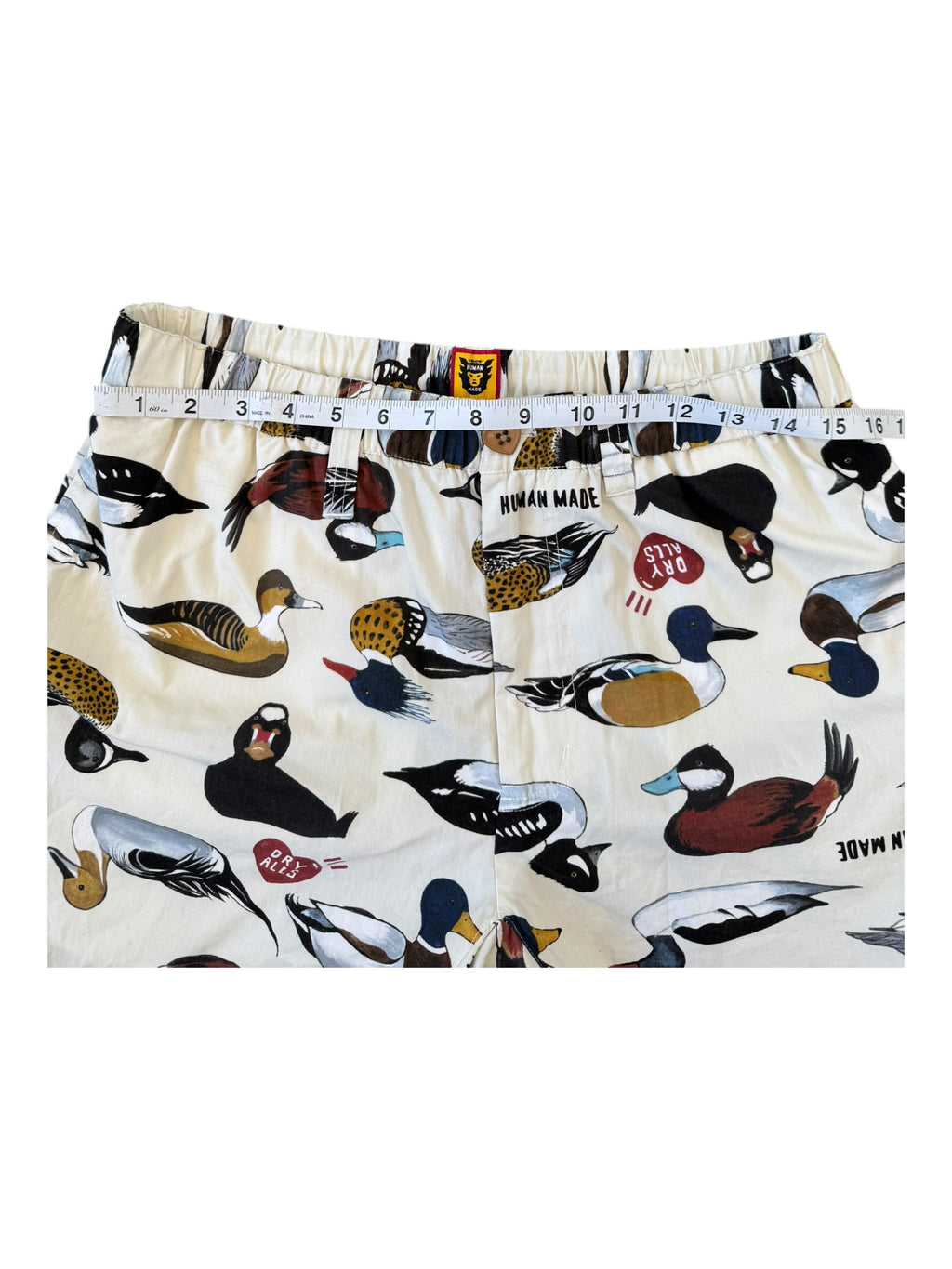 Human Made Duck All Over Print Shorts Size Medium