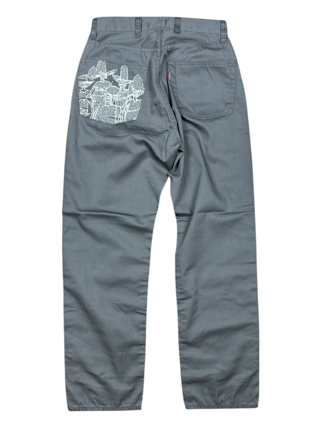 Futura 00s Grey Pointman Chino Pants Size 28 Deadstock w/ Tags