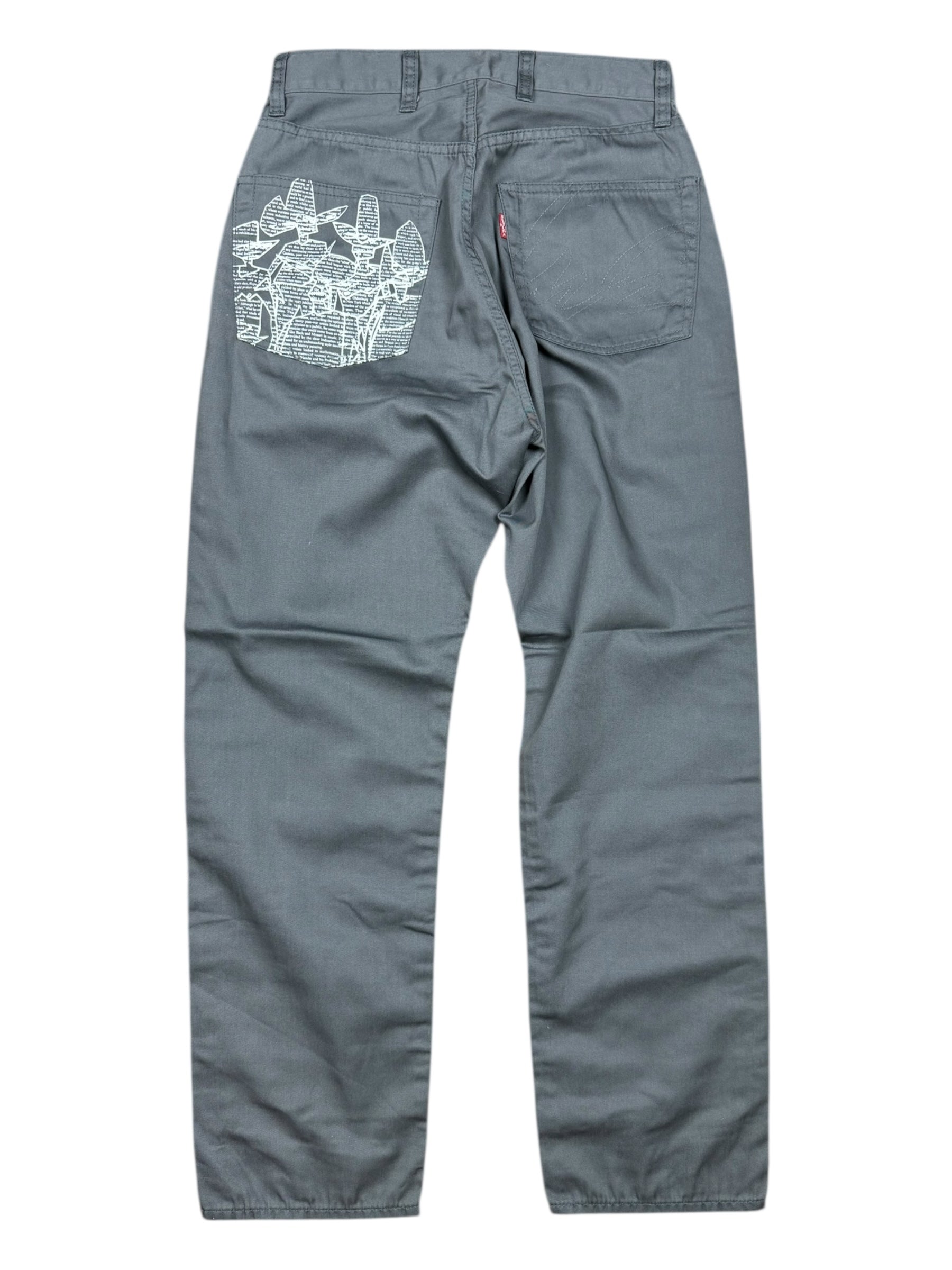 Futura 00s Grey Pointman Chino Pants Size 28 Deadstock w/ Tags