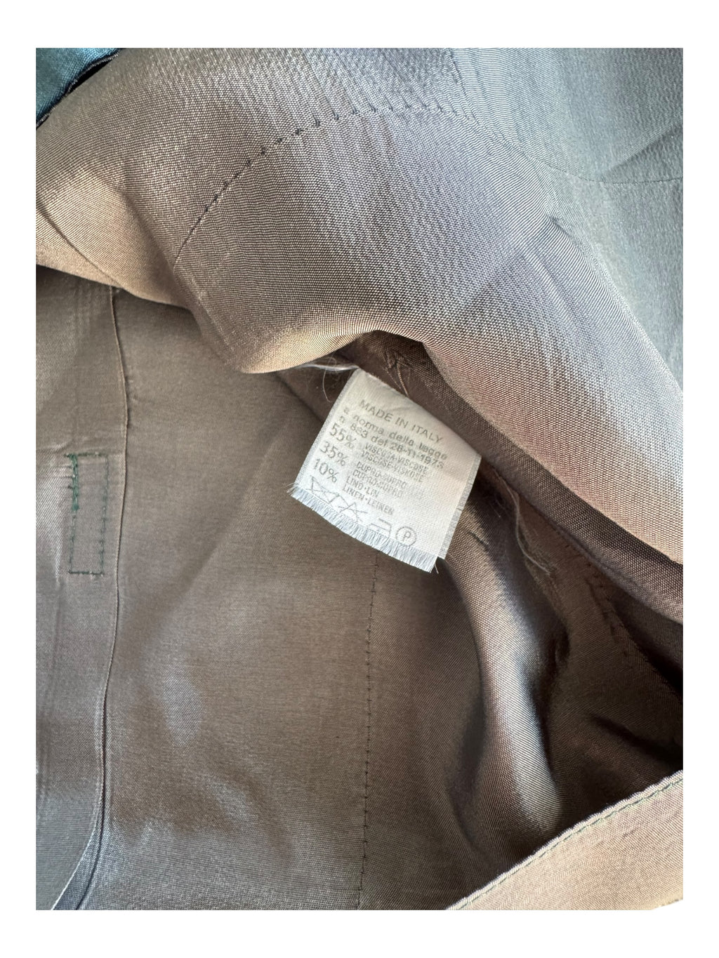 Yves Saint Laurent Vest Waistcoat Gilet Mens 21x25 Green