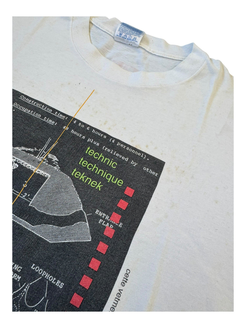 Bape 90s Futura Technic Graphic Hanes Beefy Size Large