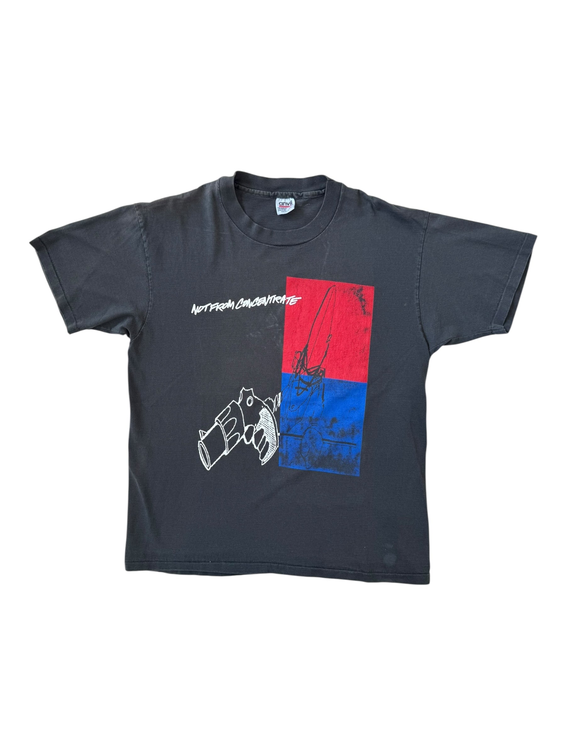 Futura 90s Not From Concentrate Step Off 2000 Feet Black T-shirt Size XL