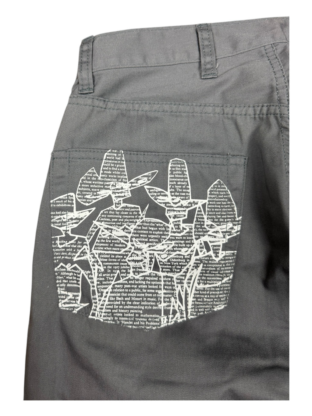 Futura 00s Grey Pointman Chino Pants Size 28 Deadstock w/ Tags