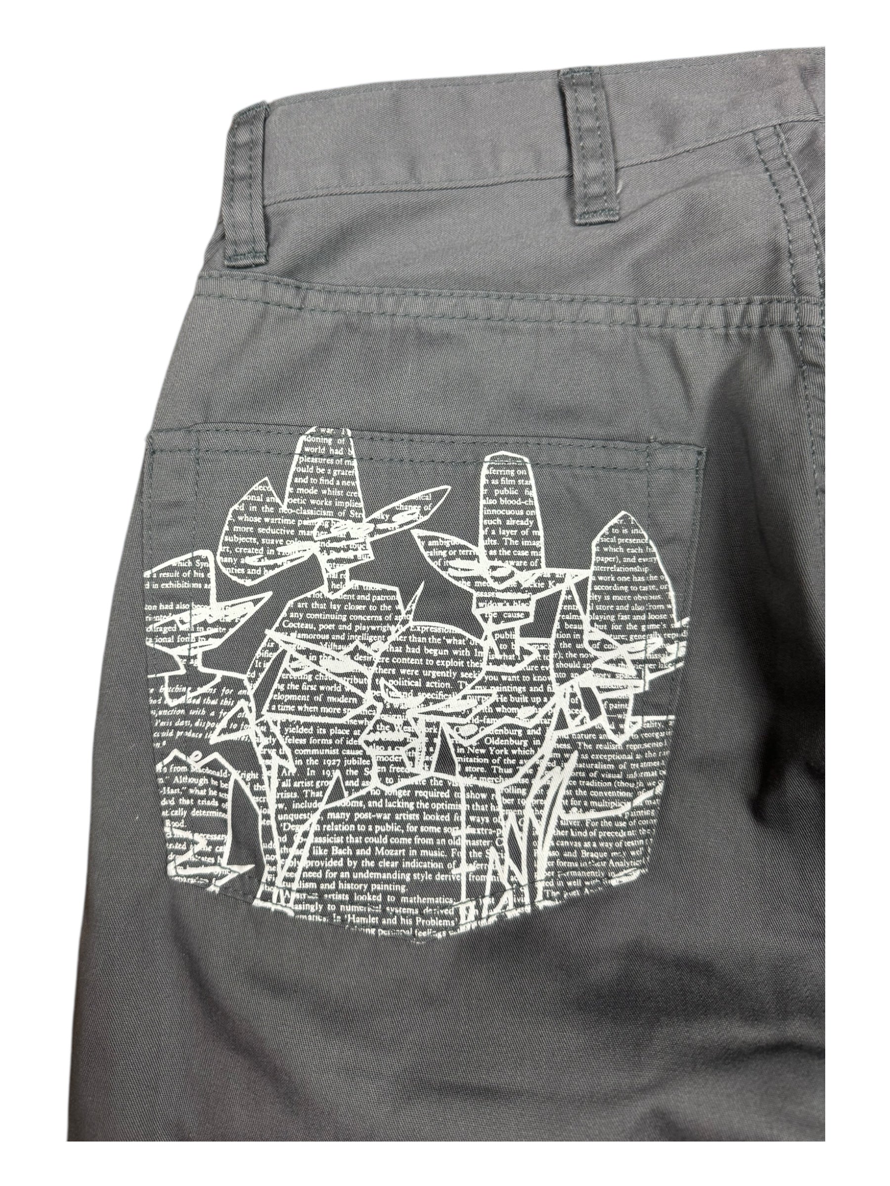 Futura 00s Grey Pointman Chino Pants Size 28 Deadstock w/ Tags