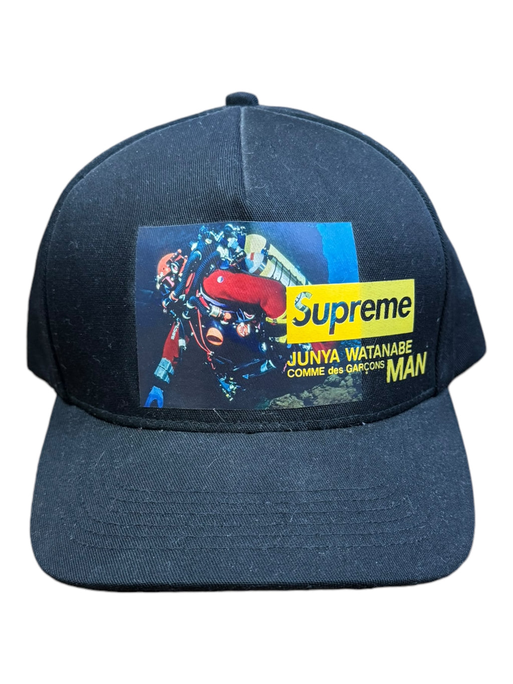 Supreme FW21 Junya Watanabe Comme Des Garcons Man Nature 5 Panel Black Snapback