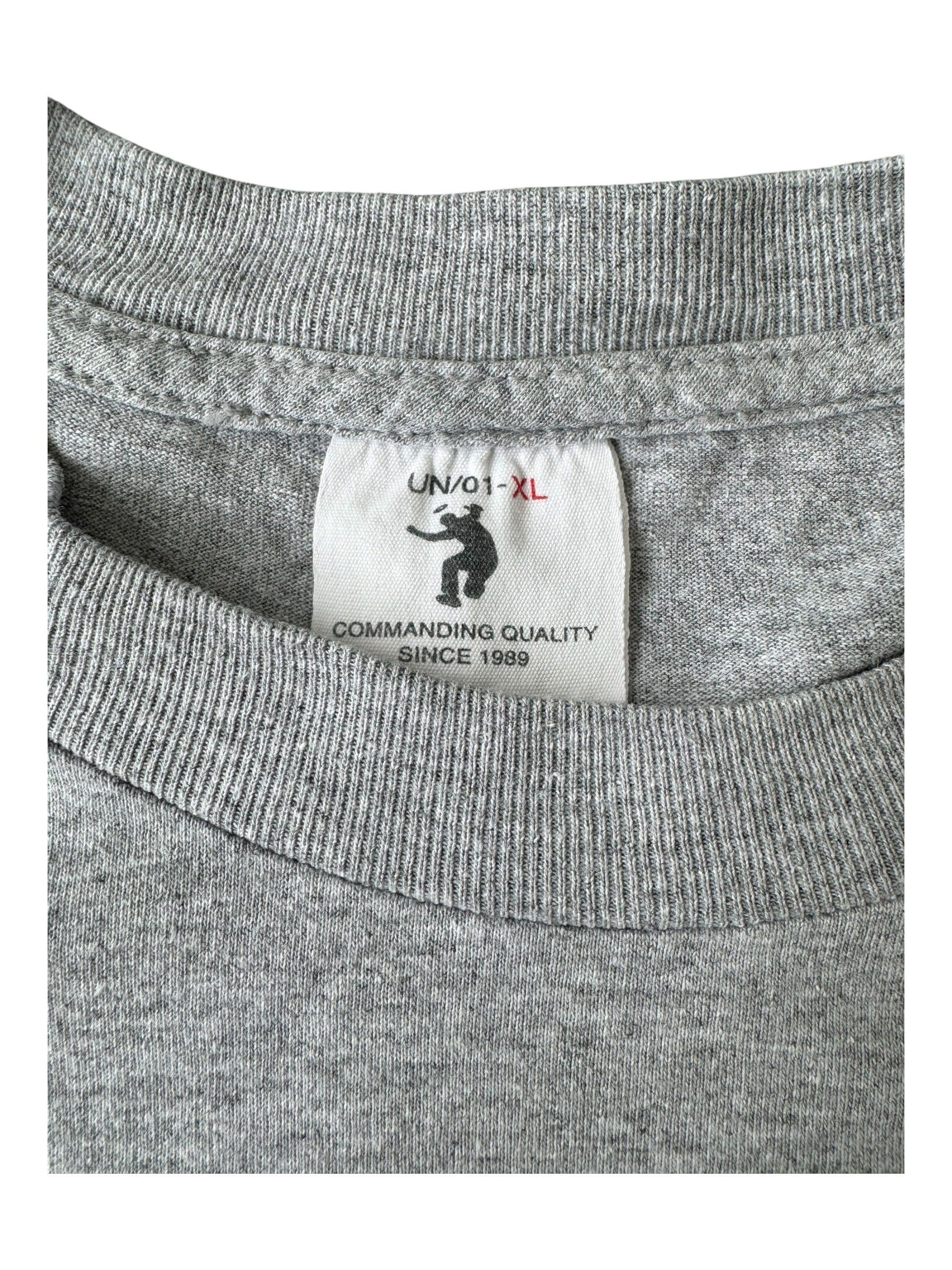 Union 90s Pixelated Frontman Grey T-Shirt Size XL