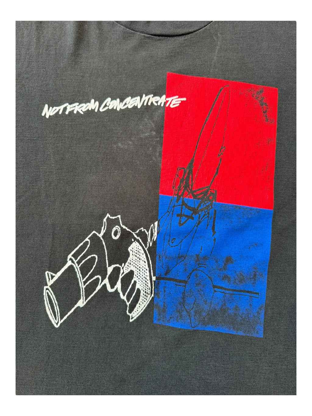 Futura 90s Not From Concentrate Step Off 2000 Feet Black T-shirt Size XL