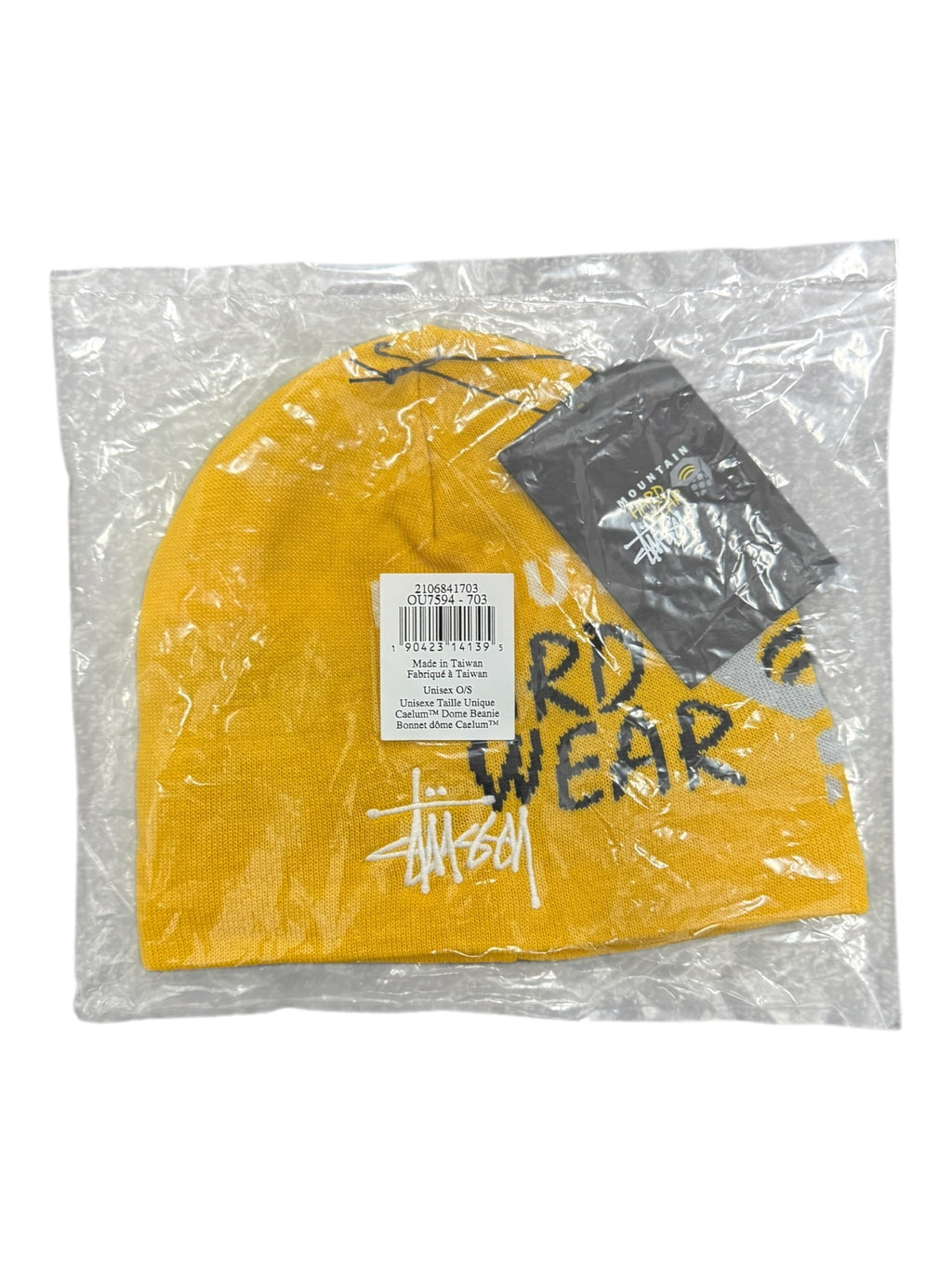 Stussy x Mountain Harwear Gear Yellow Beanie