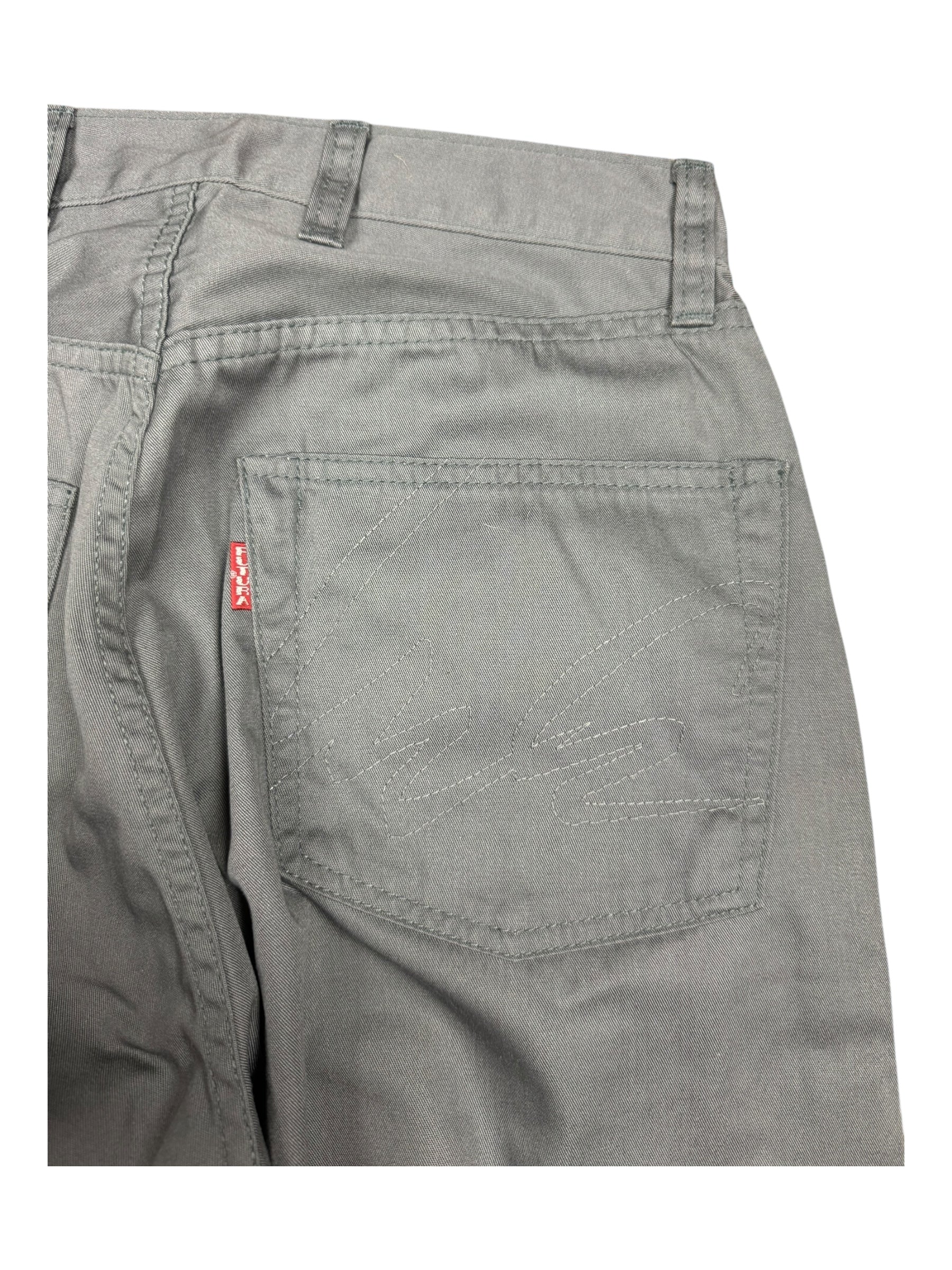 Futura 00s Grey Pointman Chino Pants Size 28 Deadstock w/ Tags