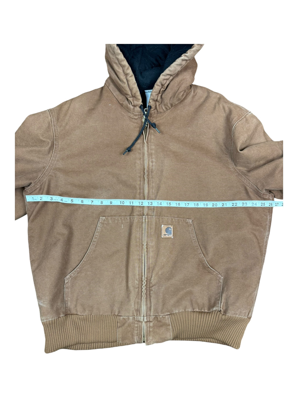 Carhartt 90s Tan Hooded Jacket Size Large