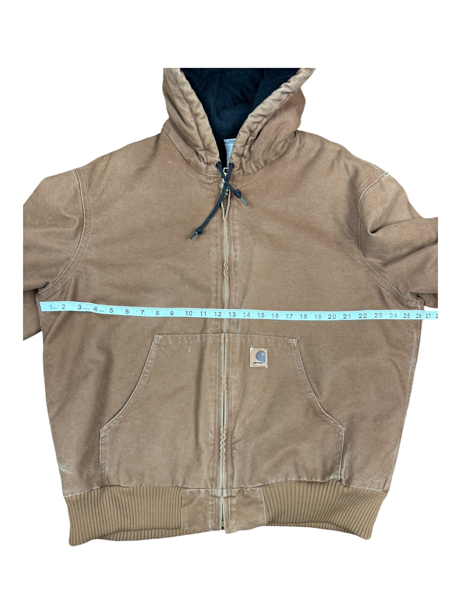 Carhartt 90s Tan Hooded Jacket Size Large