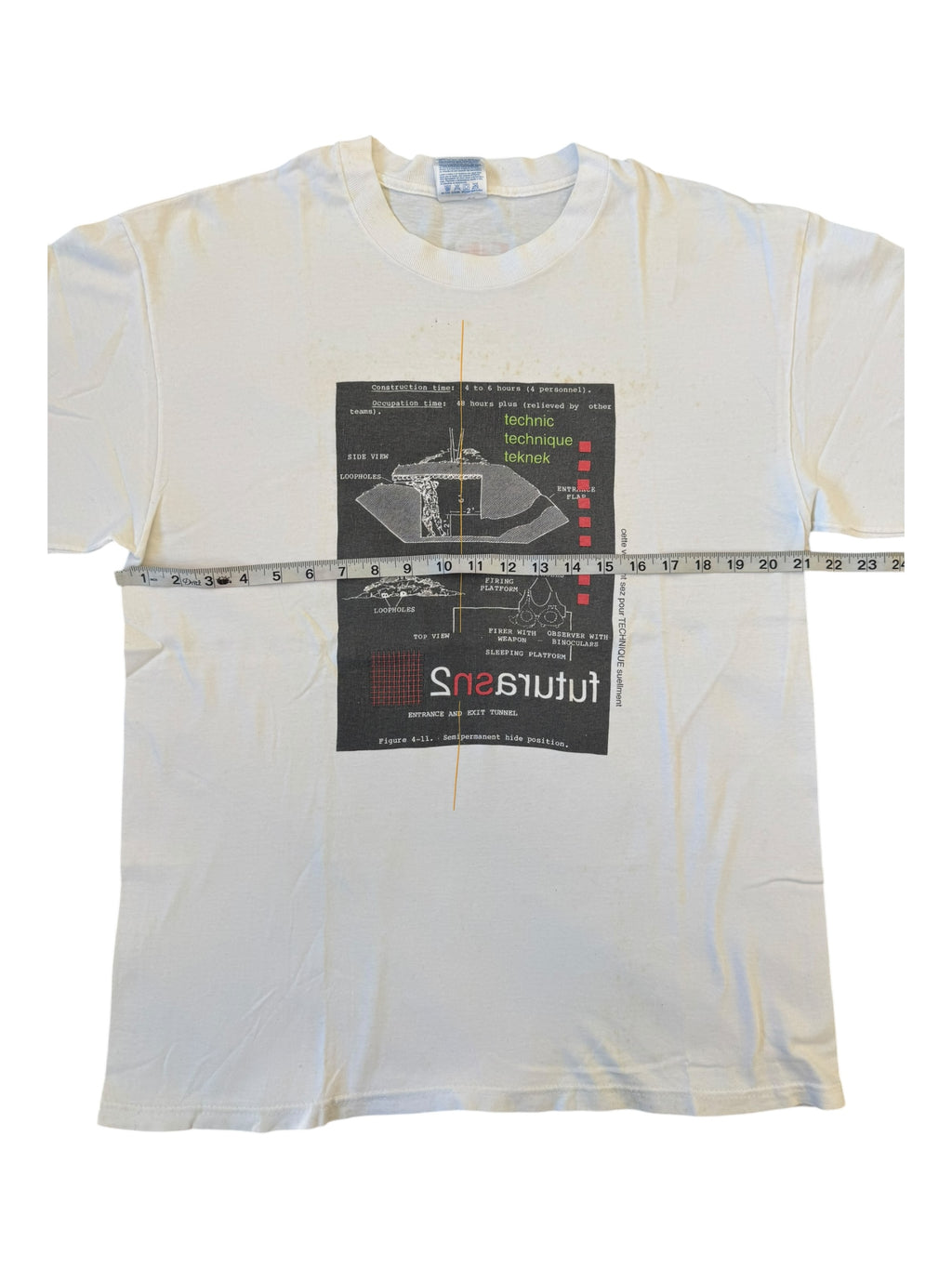 Bape 90s Futura Technic Graphic Hanes Beefy Size Large