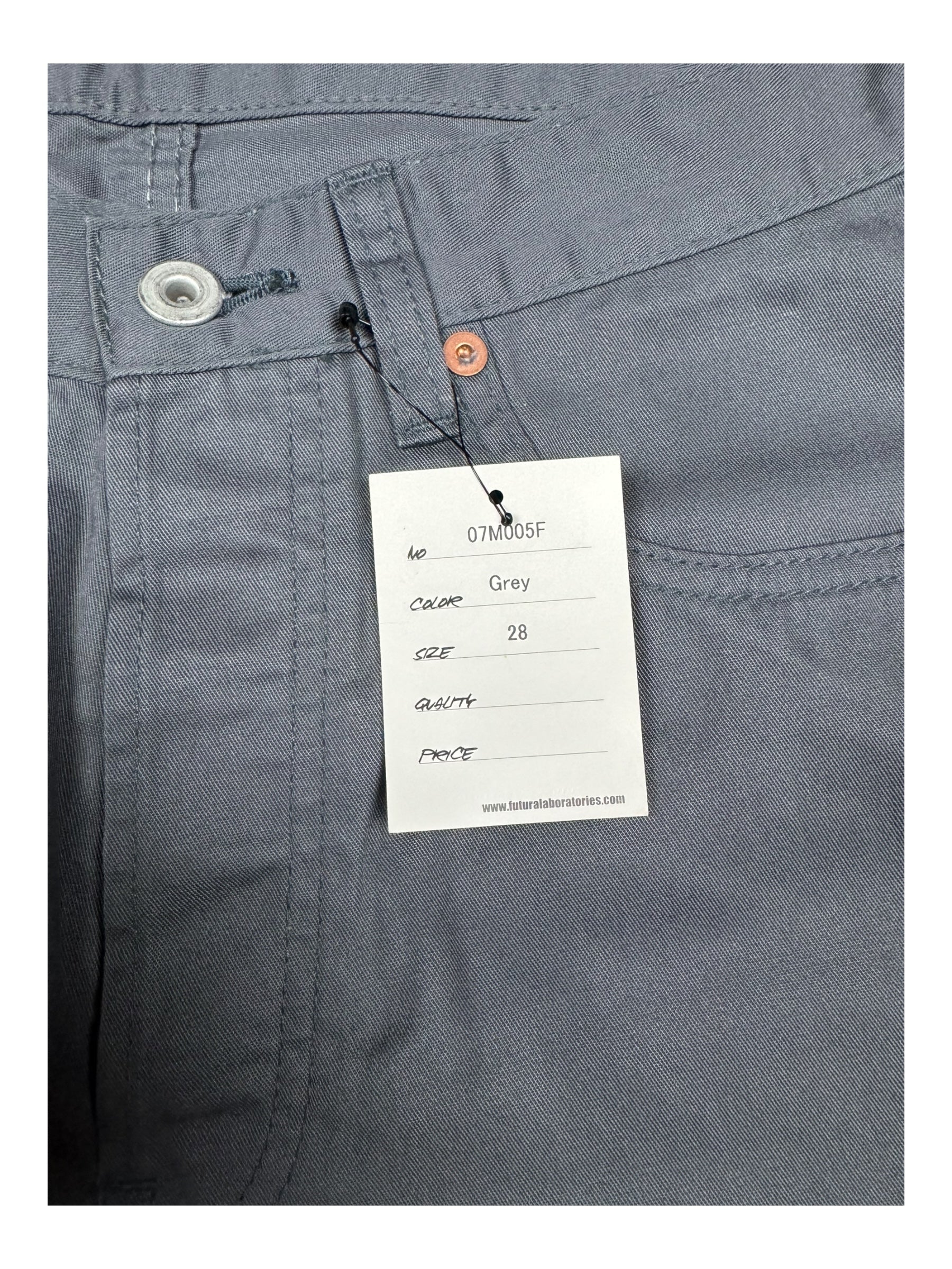 Futura 00s Grey Pointman Chino Pants Size 28 Deadstock w/ Tags