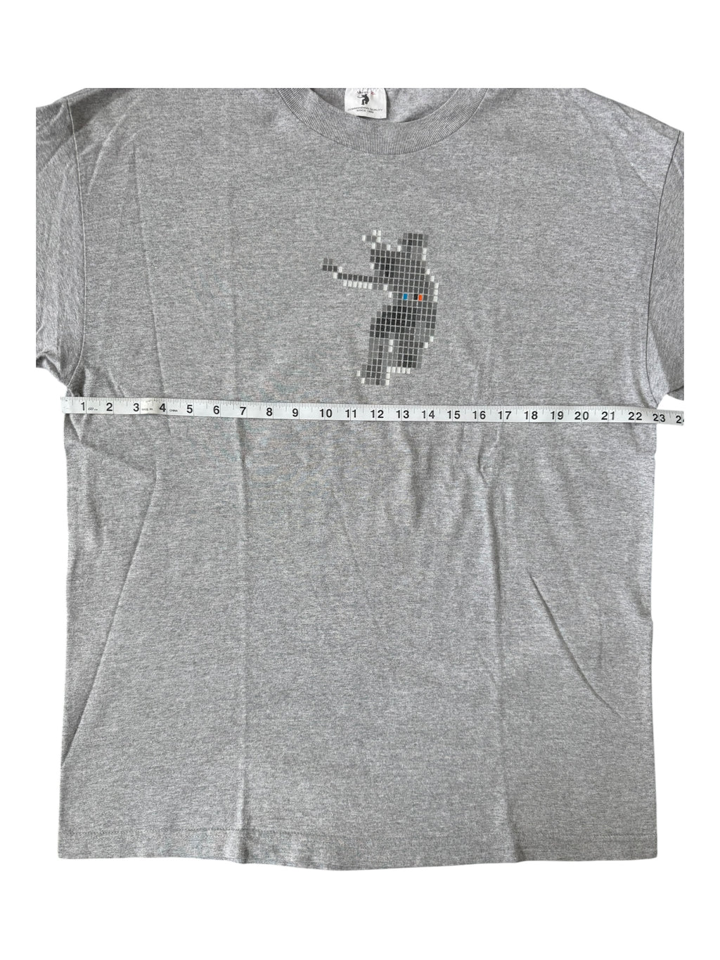 Union 90s Pixelated Frontman Grey T-Shirt Size XL