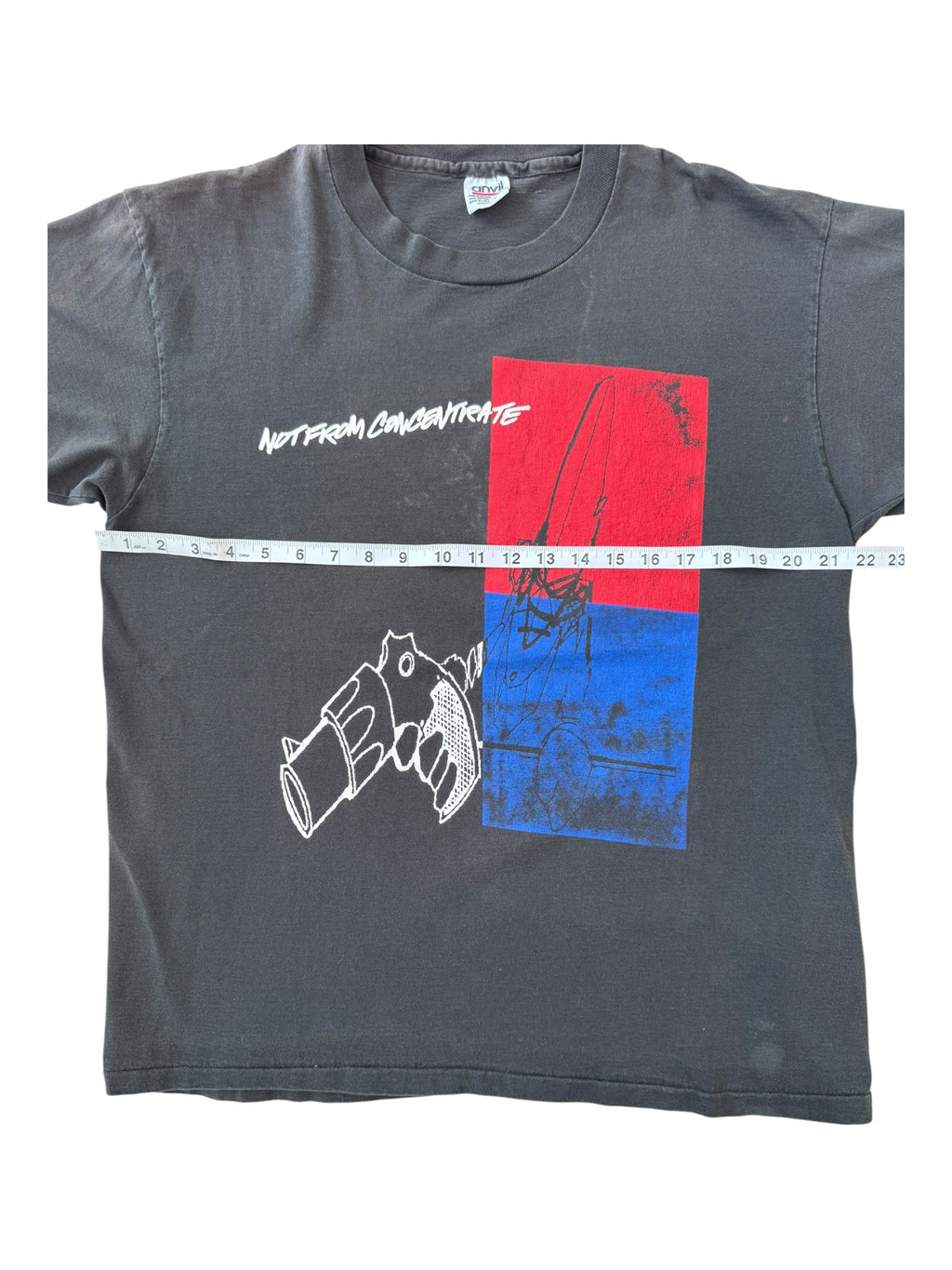 Futura 90s Not From Concentrate Step Off 2000 Feet Black T-shirt Size XL