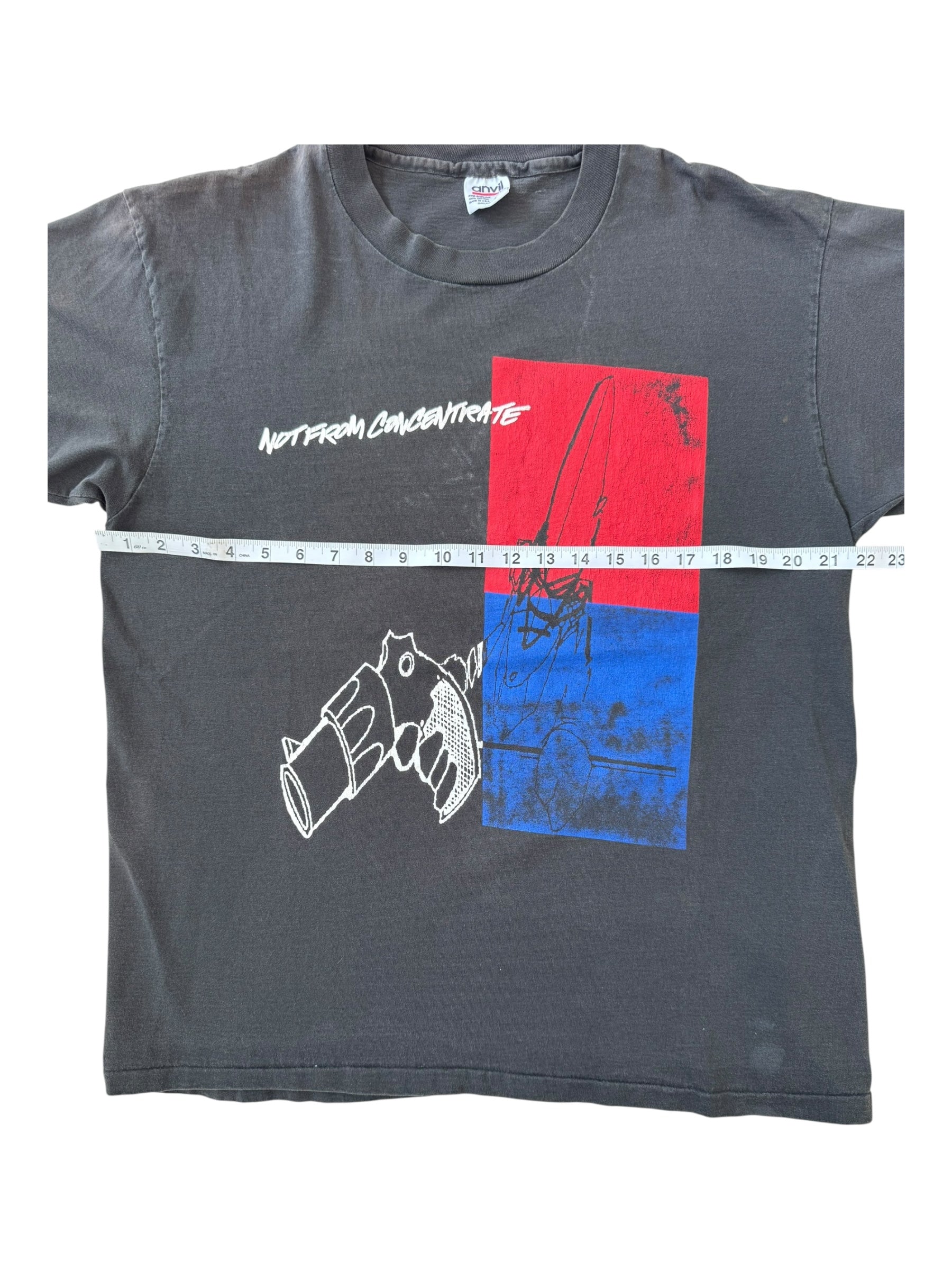 Futura 90s Not From Concentrate Step Off 2000 Feet Black T-shirt Size XL