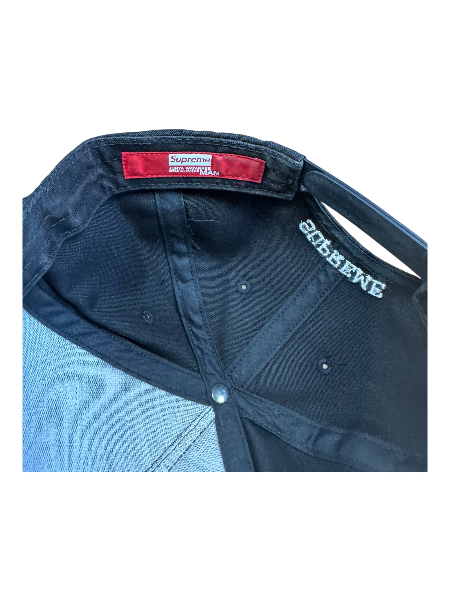 Supreme FW21 Junya Watanabe Comme Des Garcons Man Nature 5 Panel Black Snapback