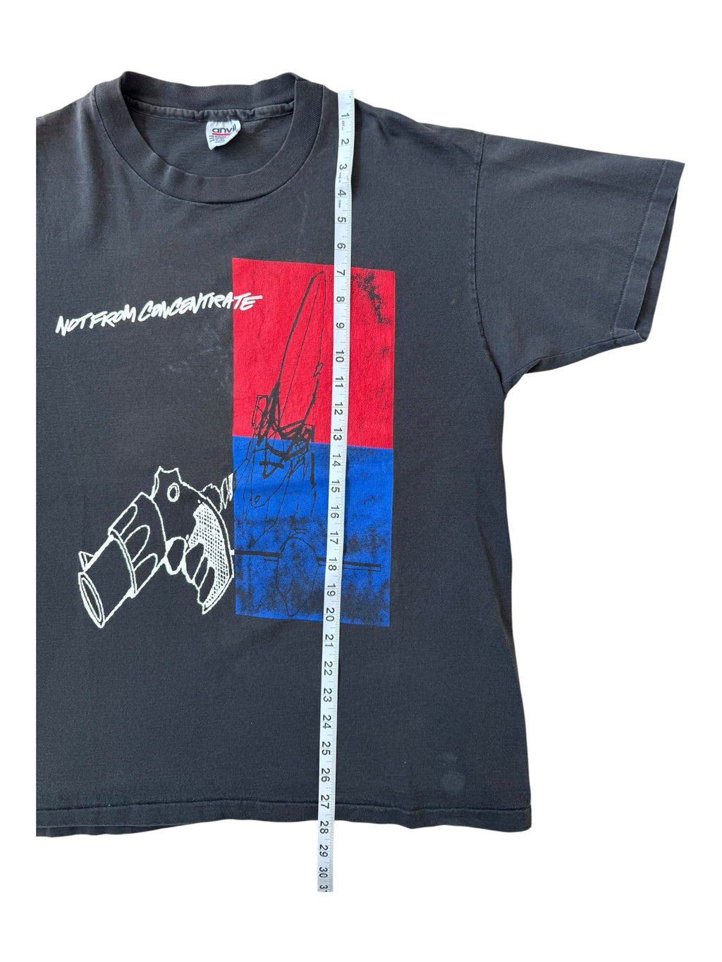 Futura 90s Not From Concentrate Step Off 2000 Feet Black T-shirt Size XL