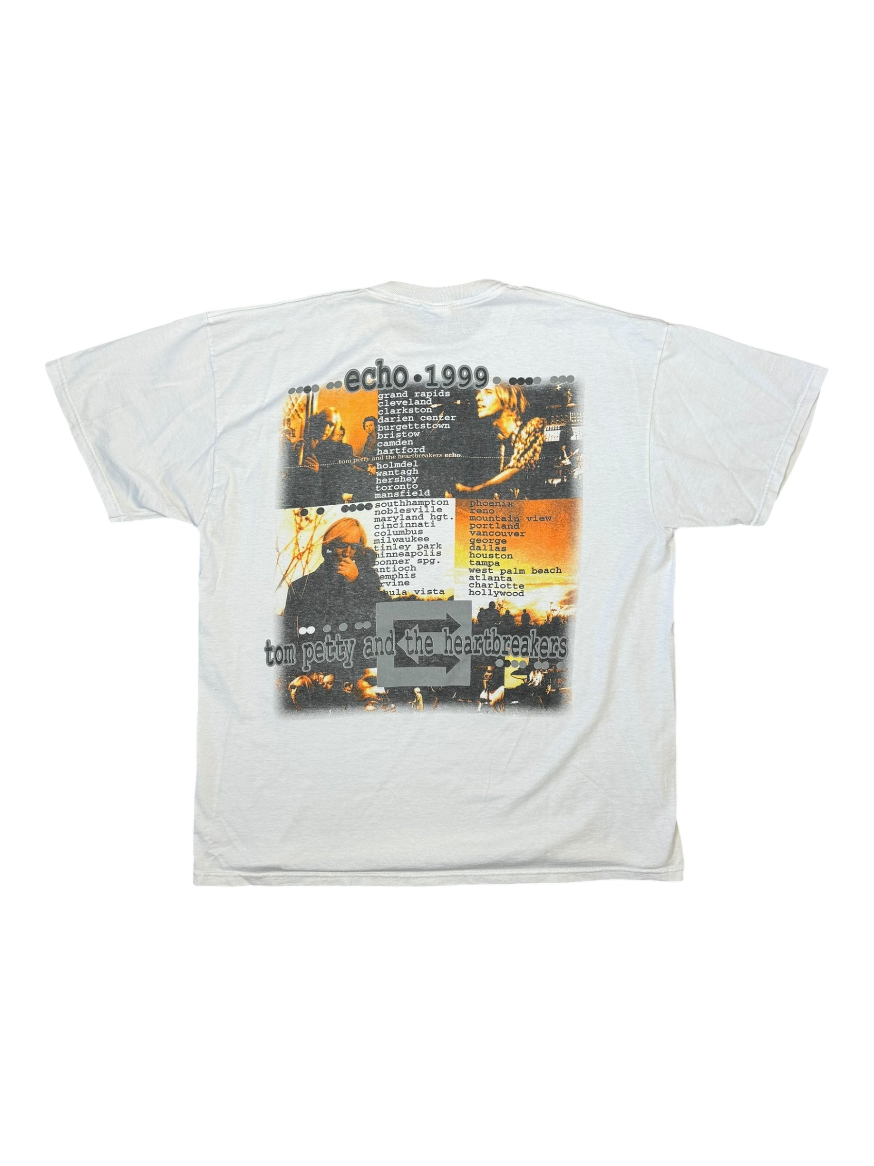 Tom Petty And The Heartbreakers Vintage Echo 1999 Album Cover Shirt Size XL