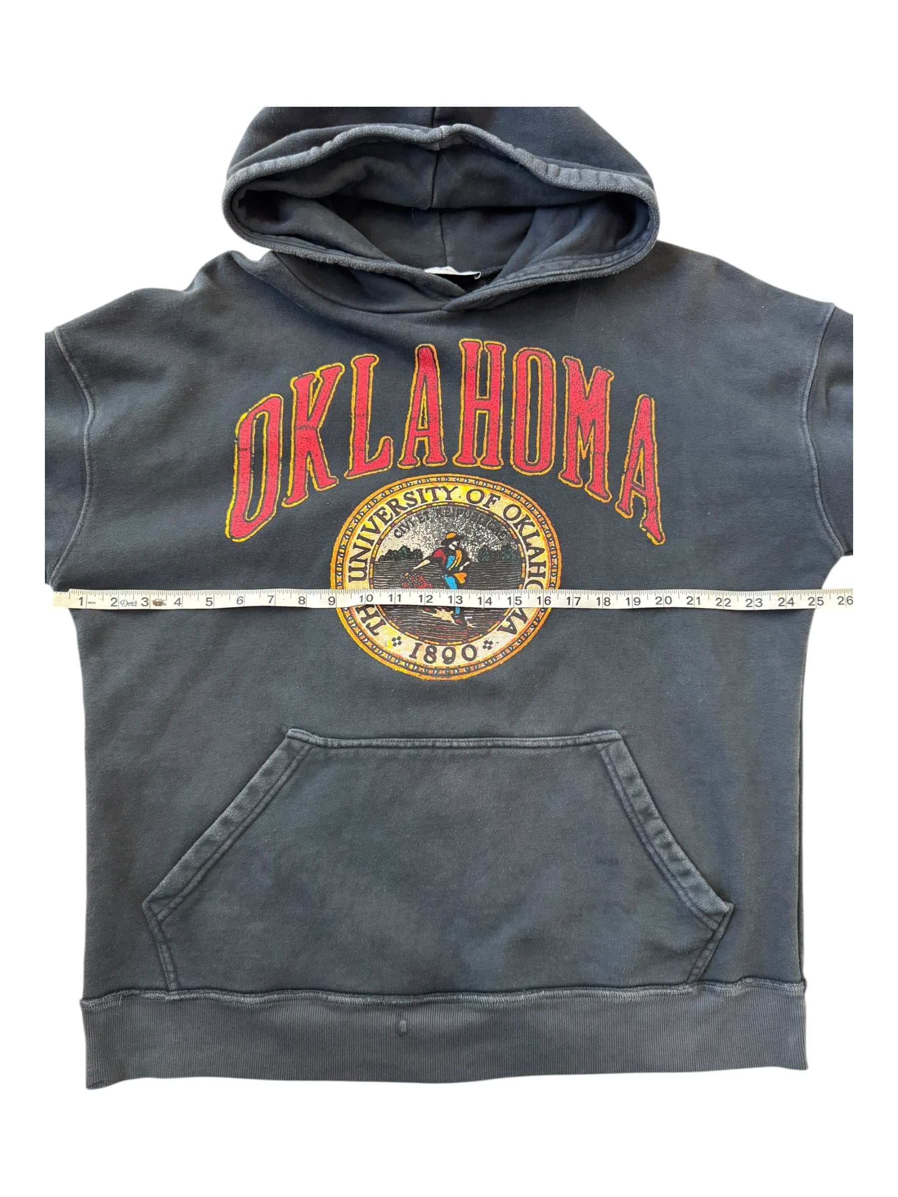 Rhude Black Oklahoma Hoodie Size XL