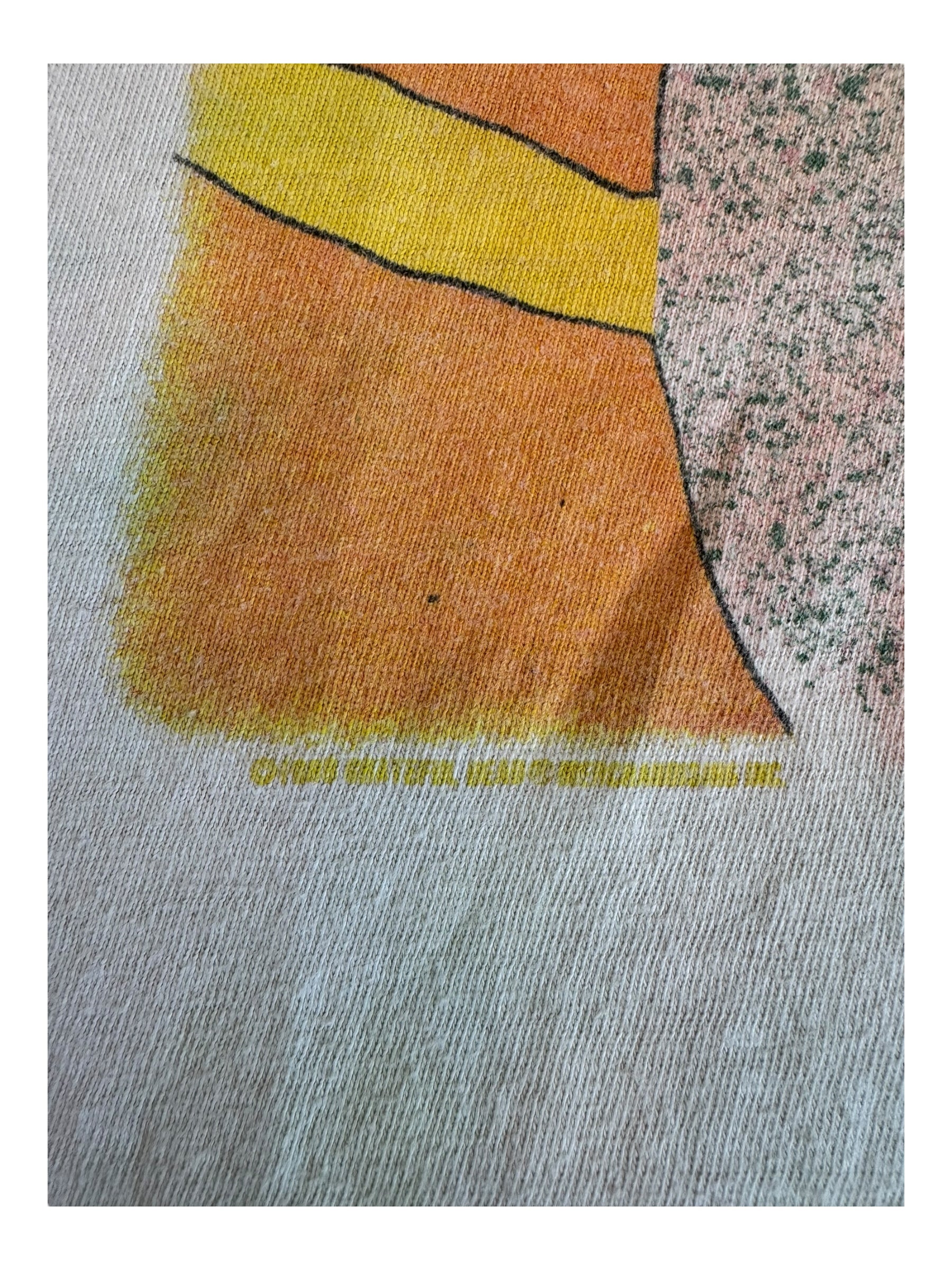 Grateful Dead Shirt Vintage Cycle Sam Tie Dye Hanes Beefy Sz XL