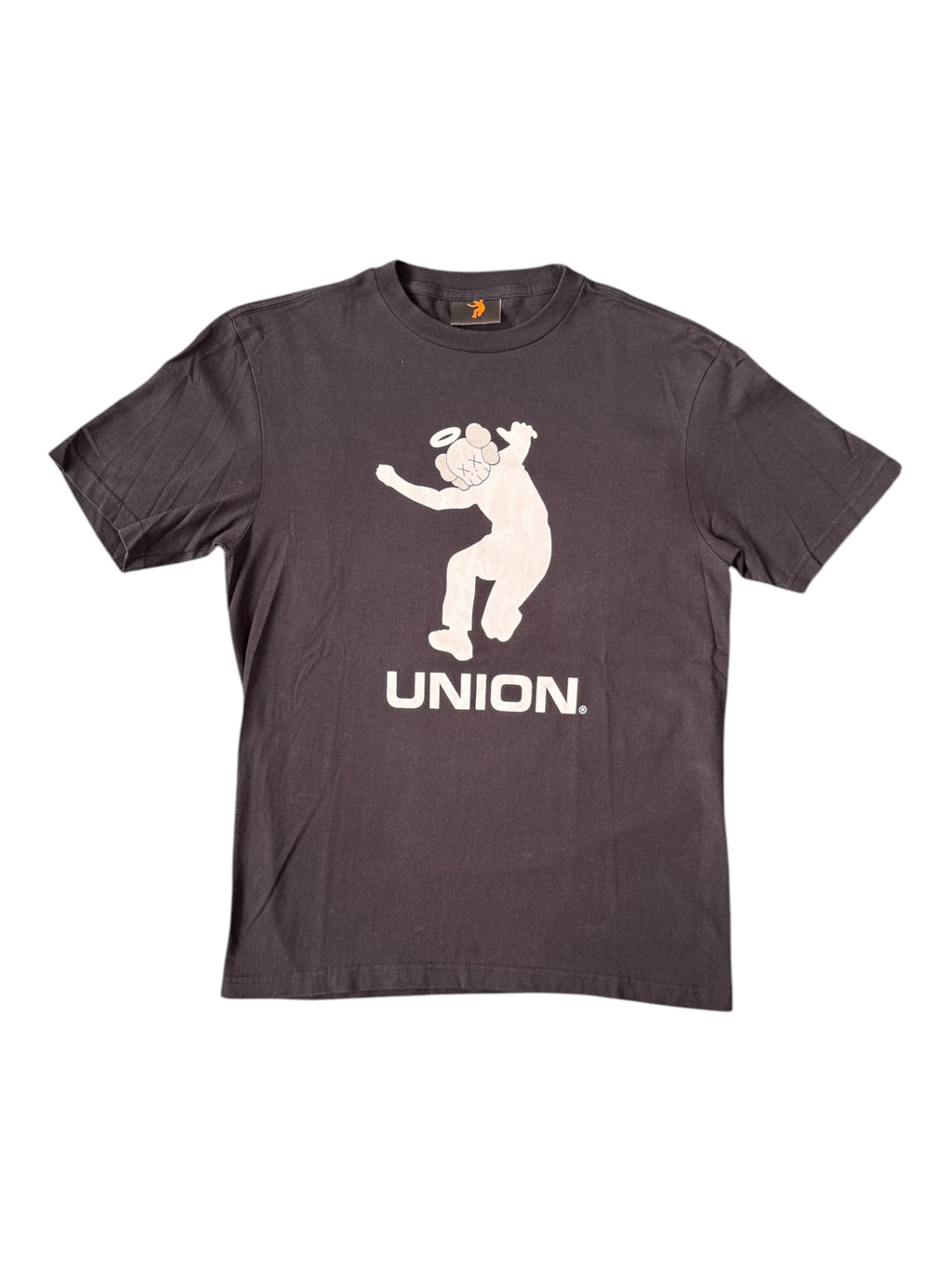 Union 00s Kaws Chum Head Frontman Black T-Shirt Size Large