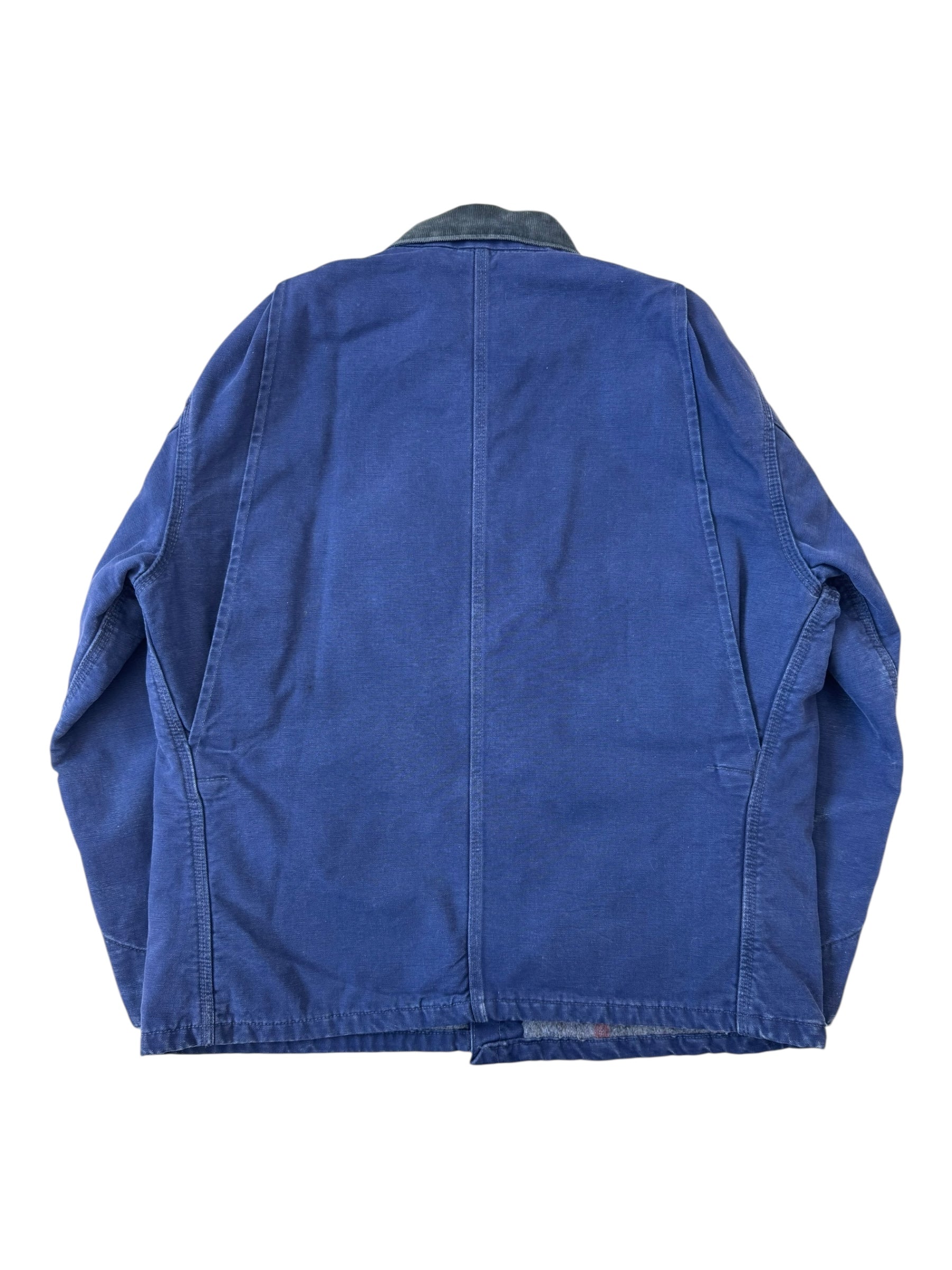 Stussy 90s Prince St. New York Employees Carhartt Chore Jacket Plaid Lined Size XL