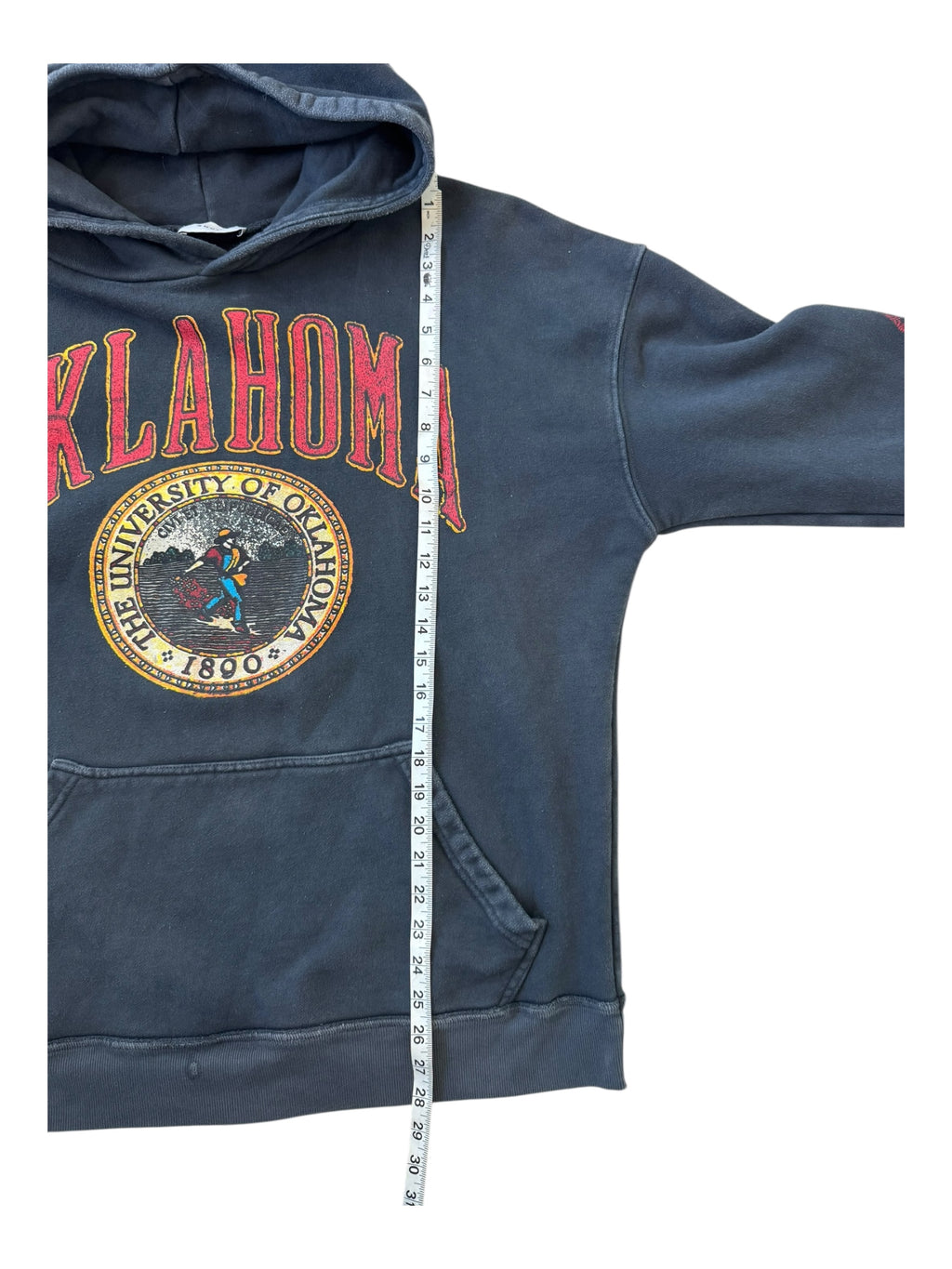 Rhude Black Oklahoma Hoodie Size XL