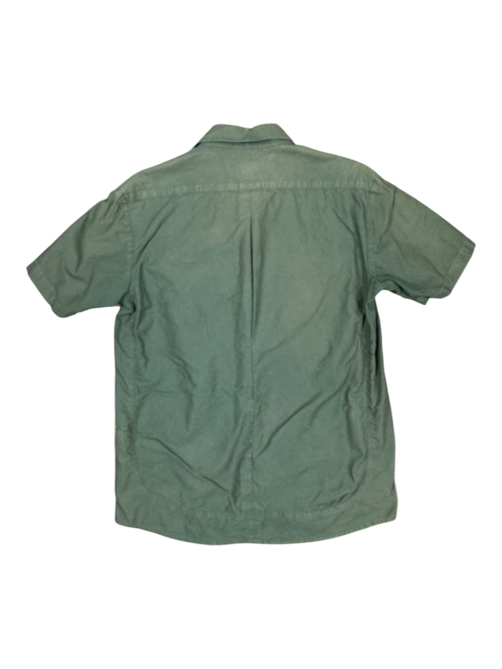 Stussy 90s Green Army Button Up Shirt Size Large