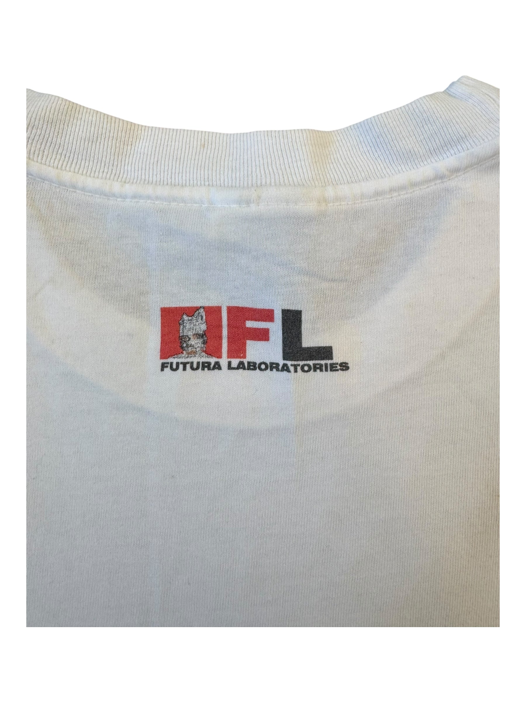 Bape 90s Futura Technic Graphic Hanes Beefy Size Large