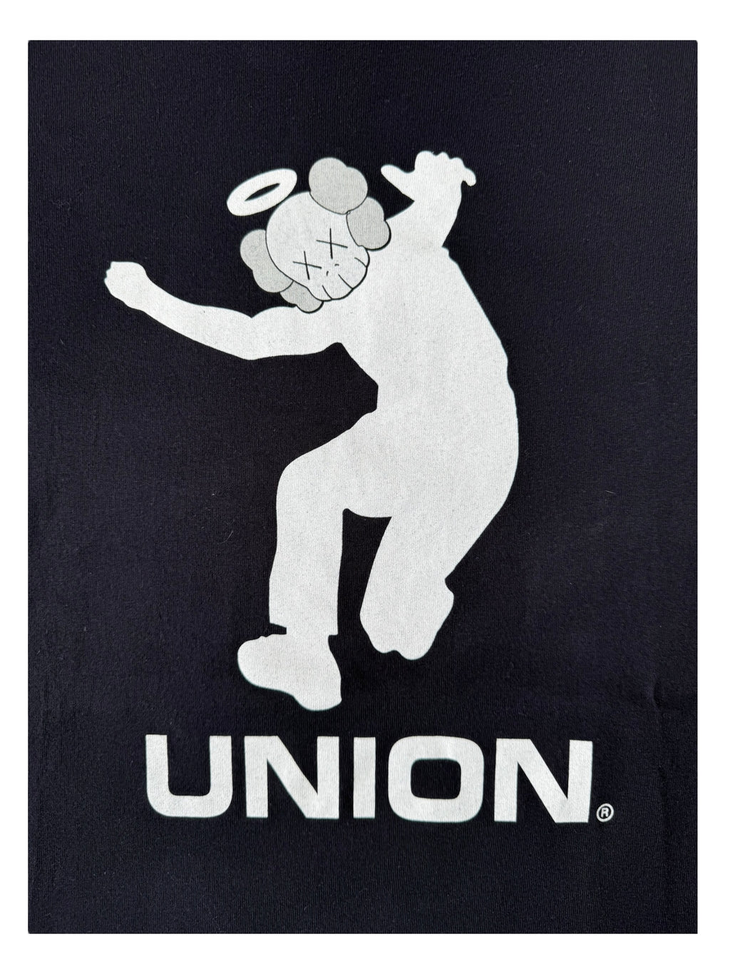 Union 00s Kaws Chum Head Frontman Black T-Shirt Size Large