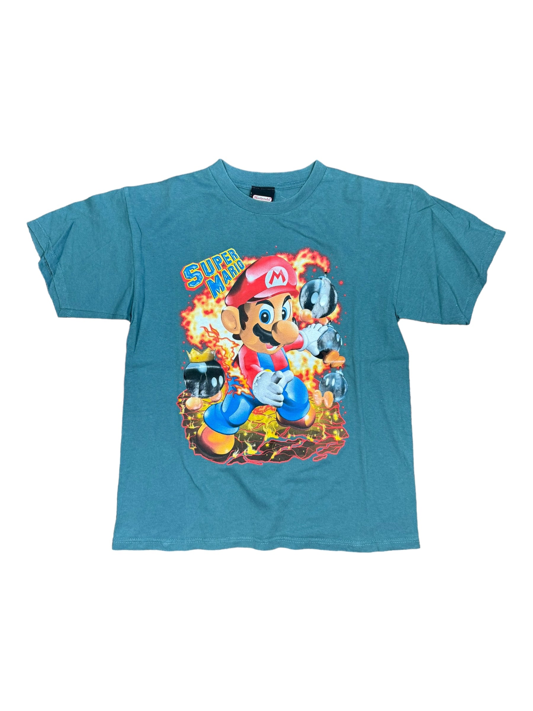 Super Mario Bomb Gel Shirt 2006 Super Mario Bros Nintendo Y2K Sz M