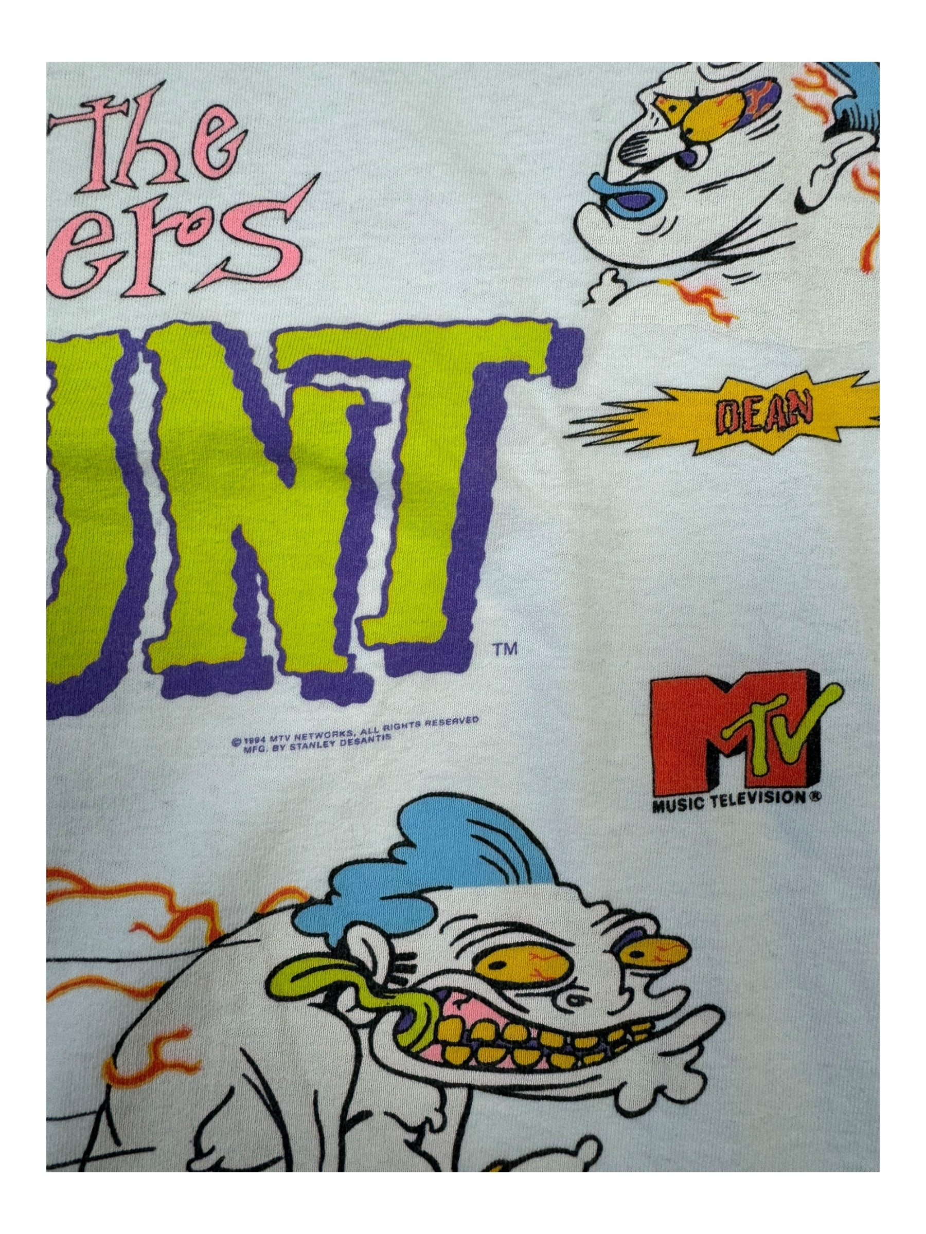 Stanley Desantis 90s MTV The Brothers Grunt White T-shirt Size XL