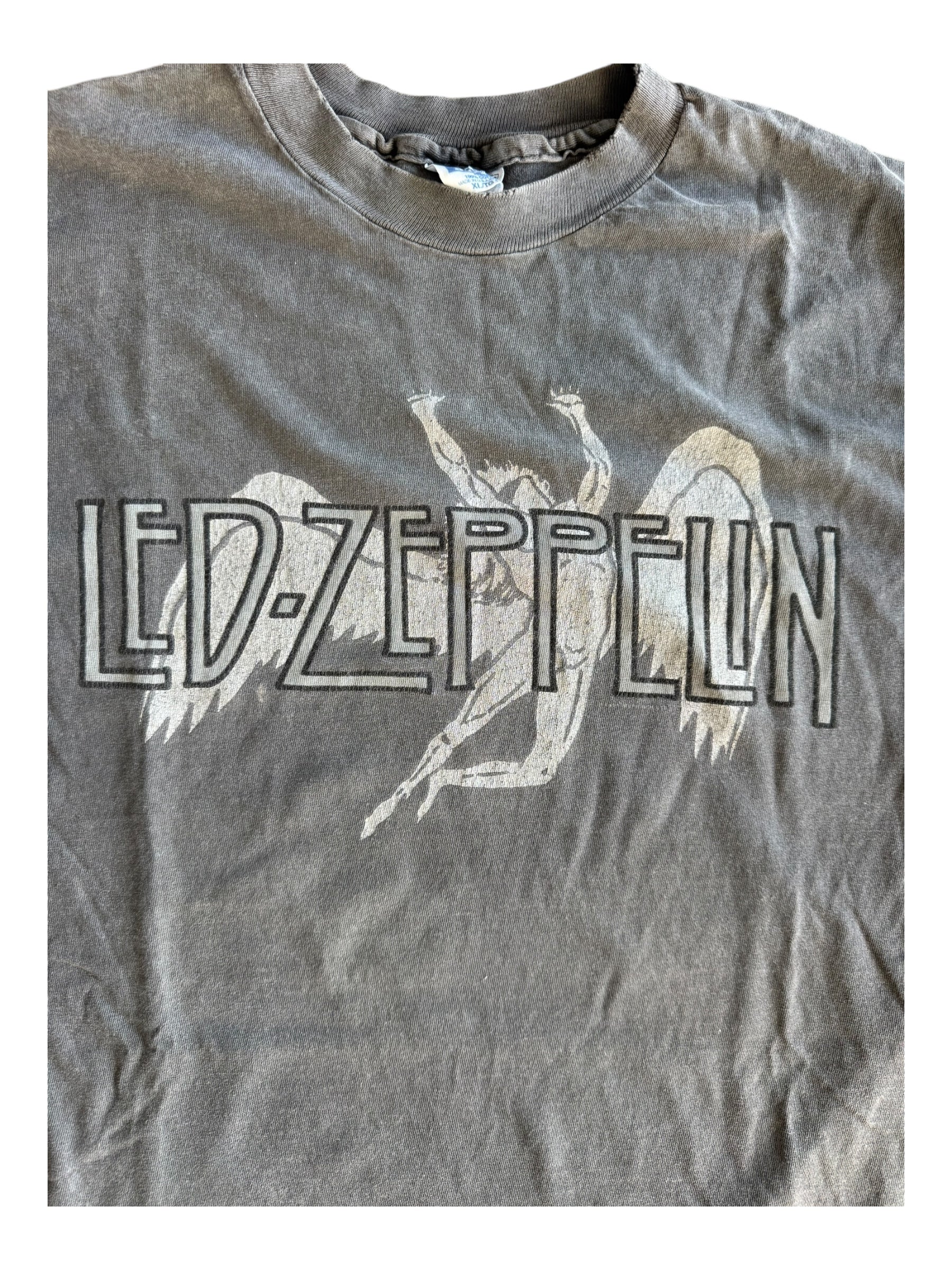 Led Zeppelin 90s Grey Hanes Beefy Tag Size XL