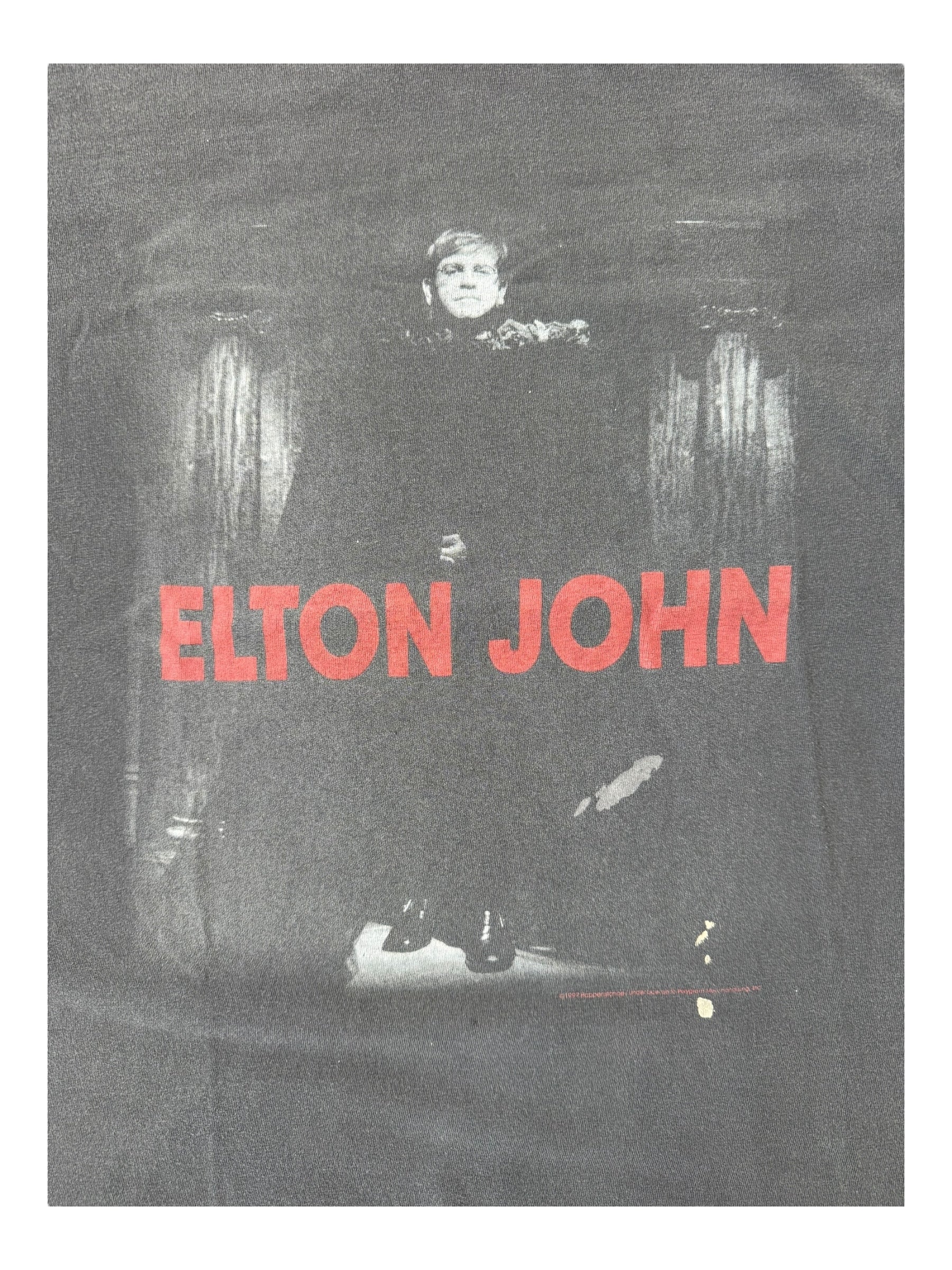 Elton John 90s Black Polygram Size Large