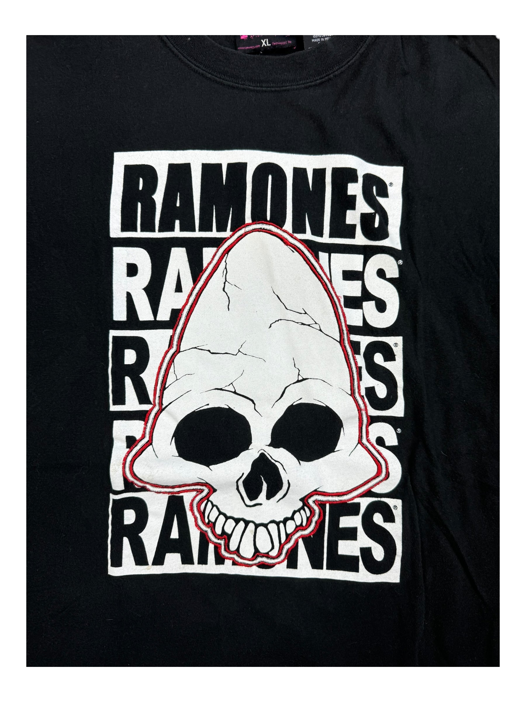 The Ramones 00s Skull Gabba Gabba Hey 1 2 3 4  Men's Size XL