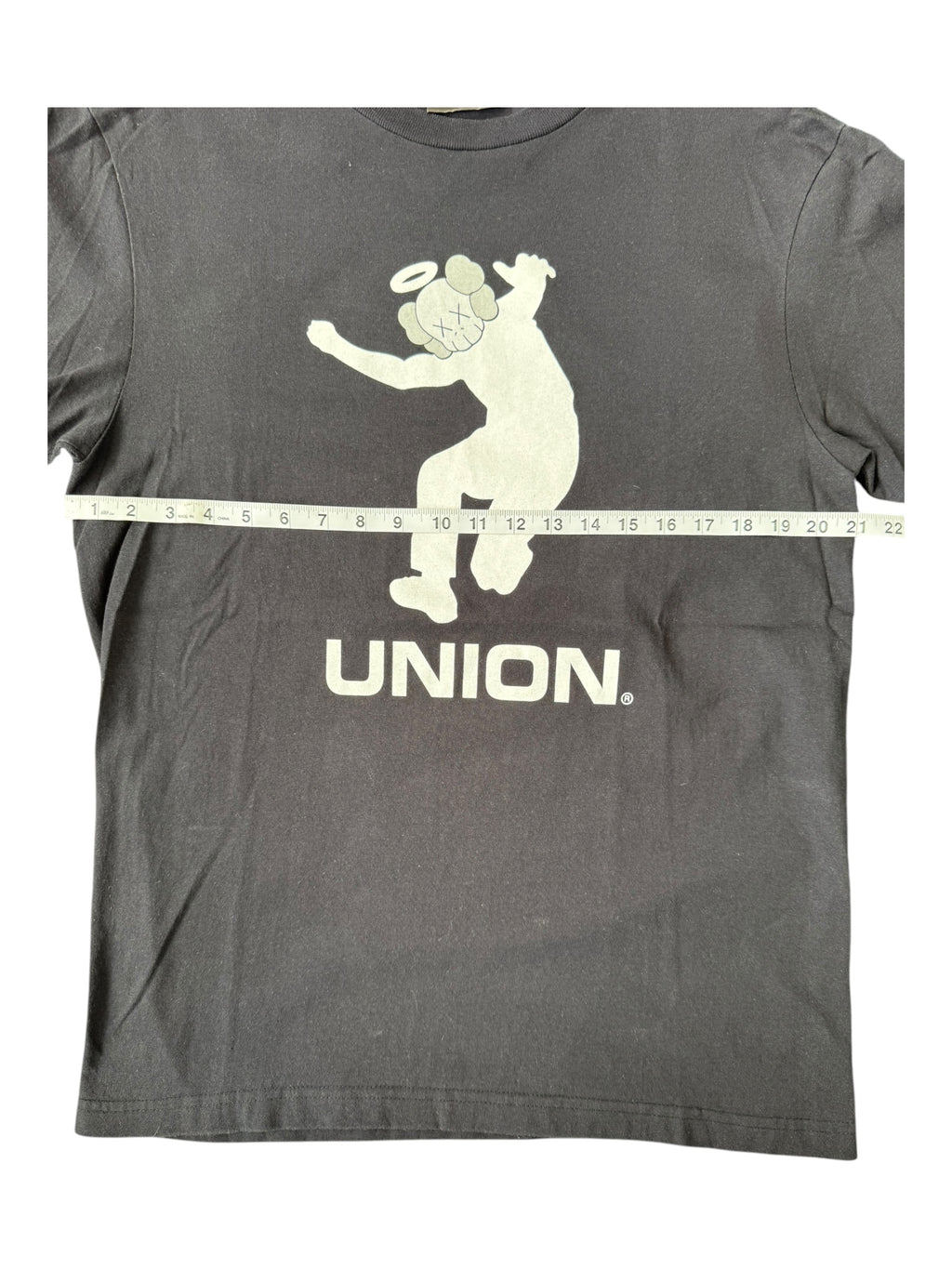 Union 00s Kaws Chum Head Frontman Black T-Shirt Size Large