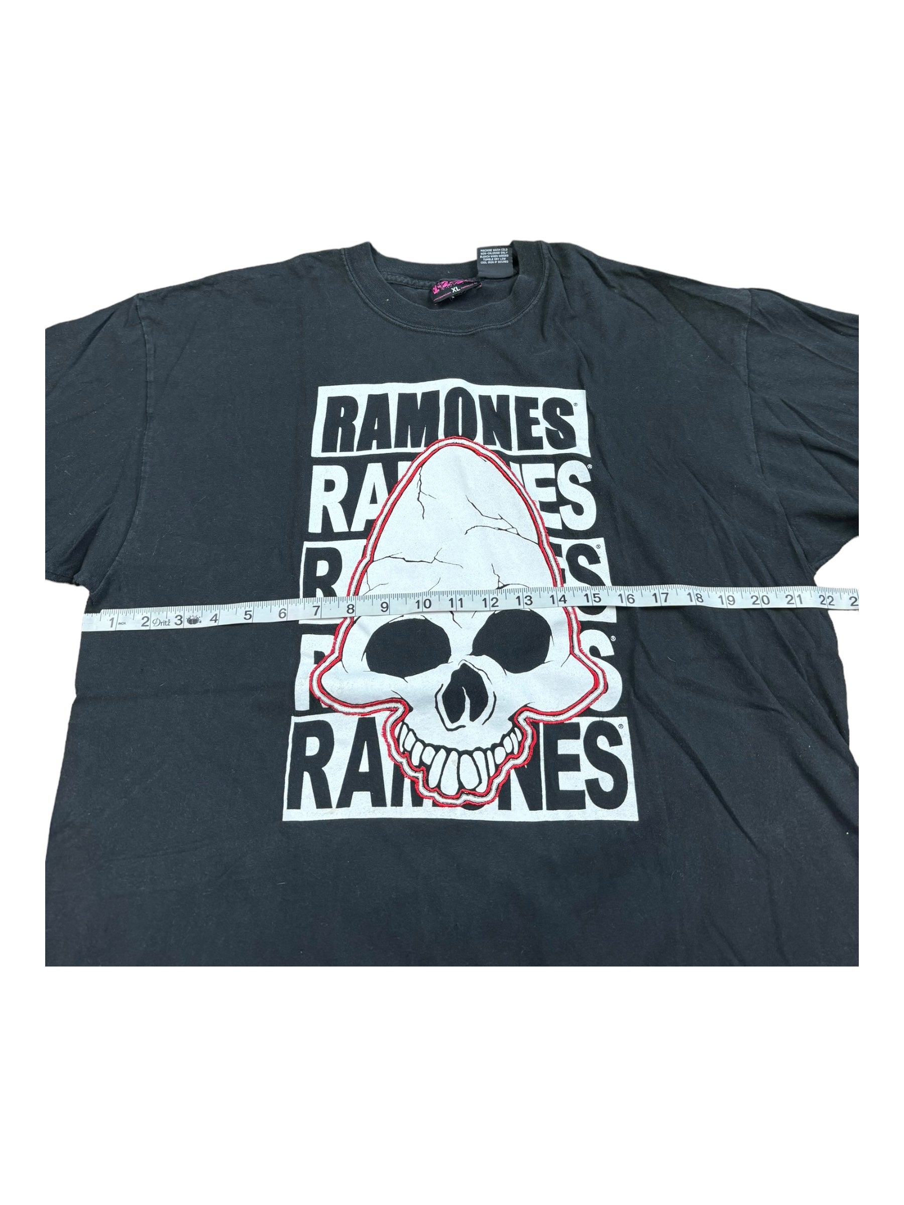 The Ramones 00s Skull Gabba Gabba Hey 1 2 3 4  Men's Size XL